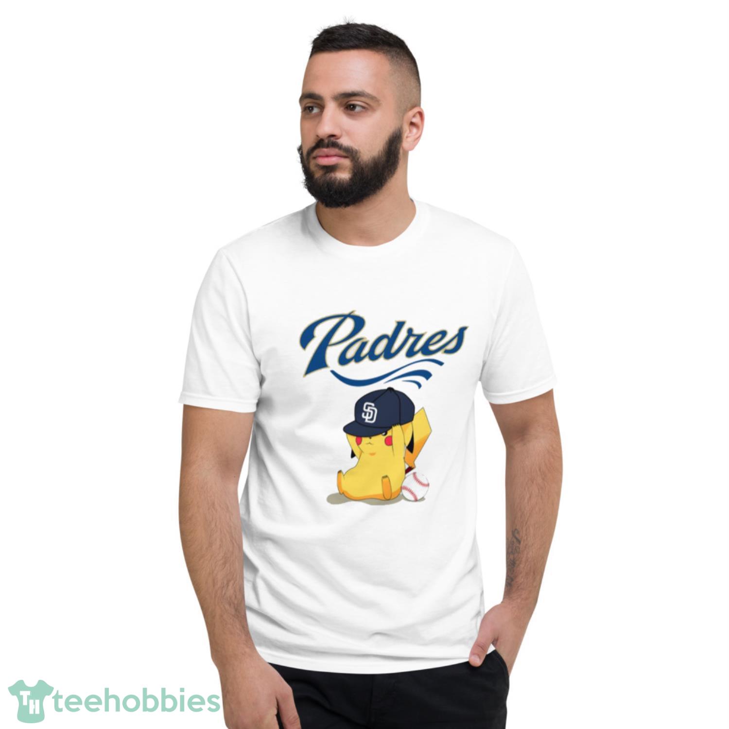 MLB Pikachu Baseball Sports San Diego Padres T Shirt Product Photo 2