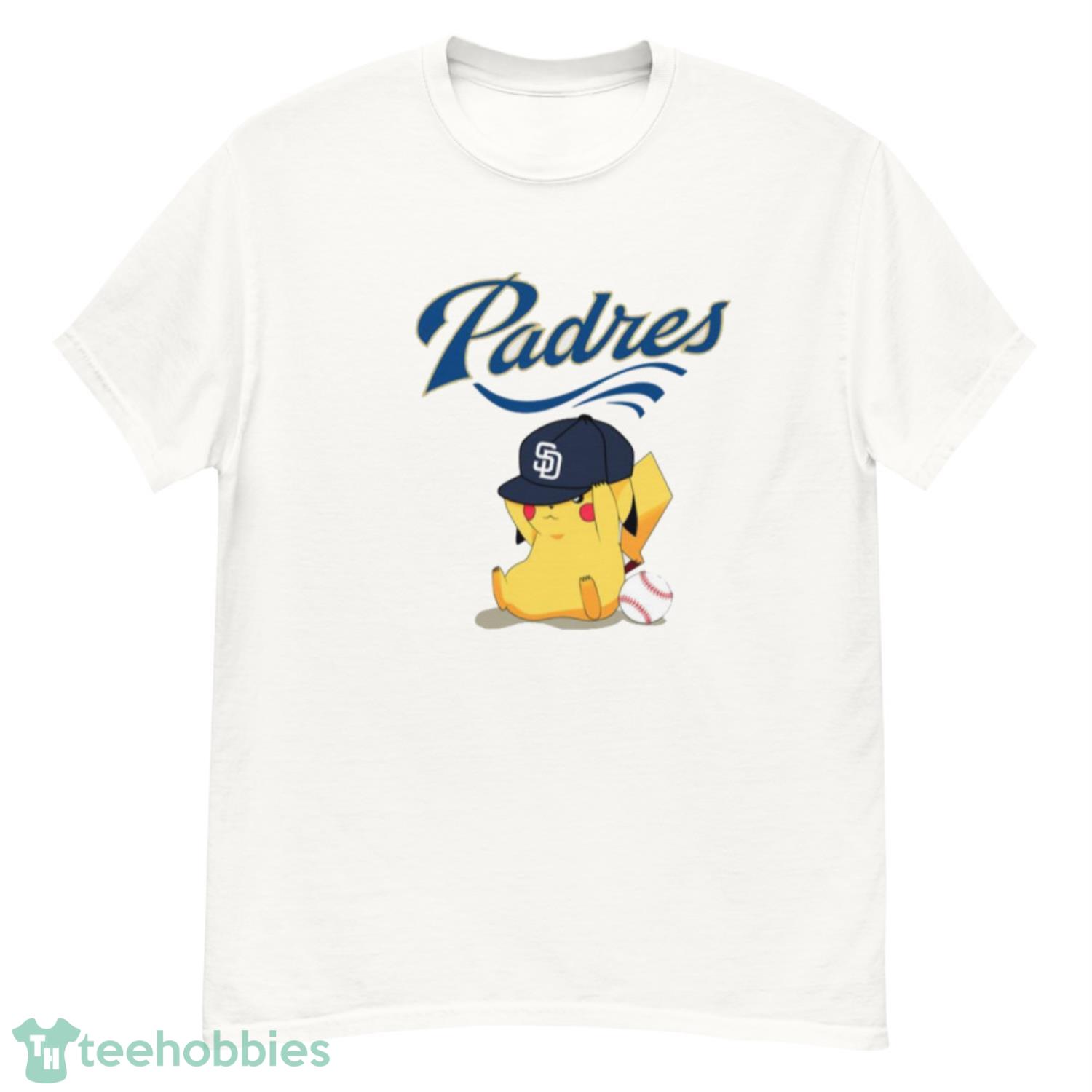 MLB Pikachu Baseball Sports San Diego Padres T Shirt Product Photo 1