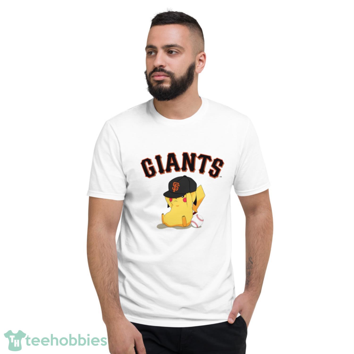 MLB Pikachu Baseball Sports San Francisco Giants T Shirt Product Photo 2