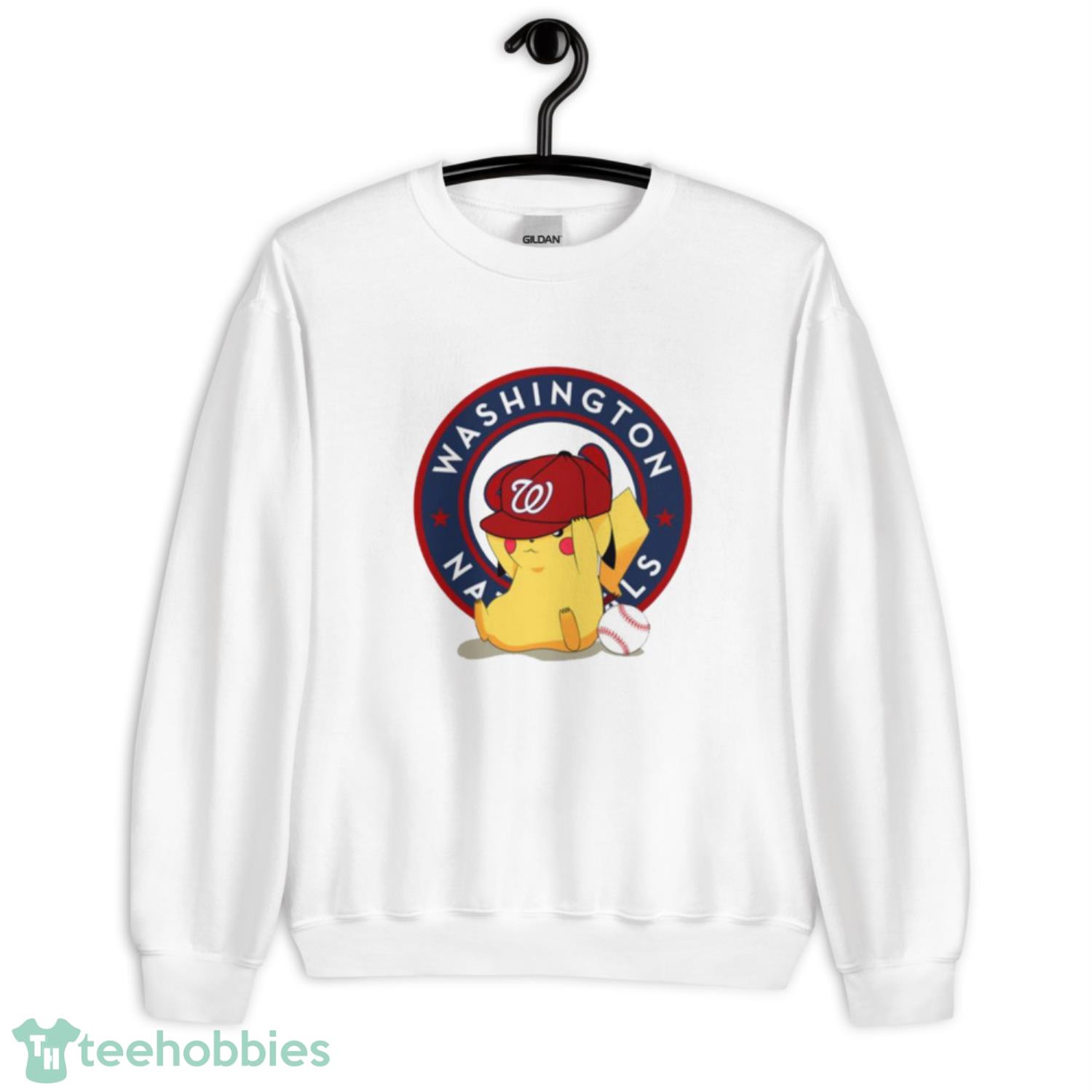 MLB Pikachu Baseball Sports Washington Nationals T Shirt Product Photo 3