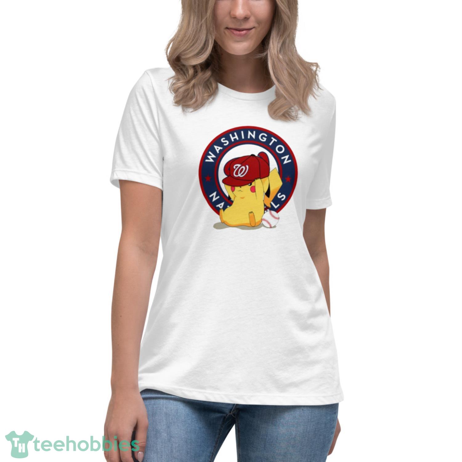 MLB Pikachu Baseball Sports Washington Nationals T Shirt Product Photo 5