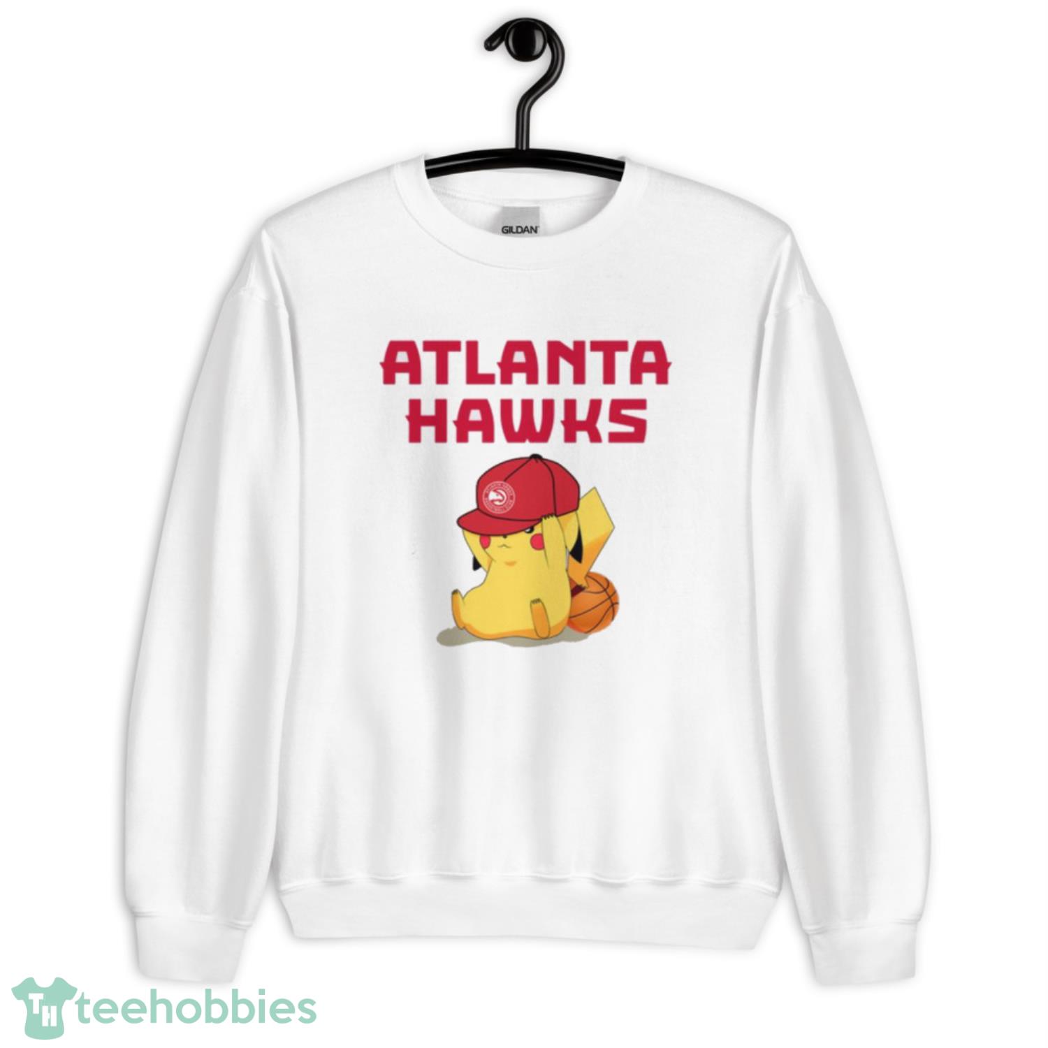 NBA Pikachu Basketball Sports Atlanta Hawks T Shirt Product Photo 3