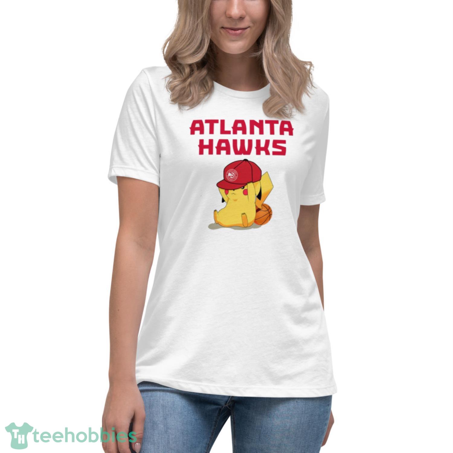 NBA Pikachu Basketball Sports Atlanta Hawks T Shirt Product Photo 5