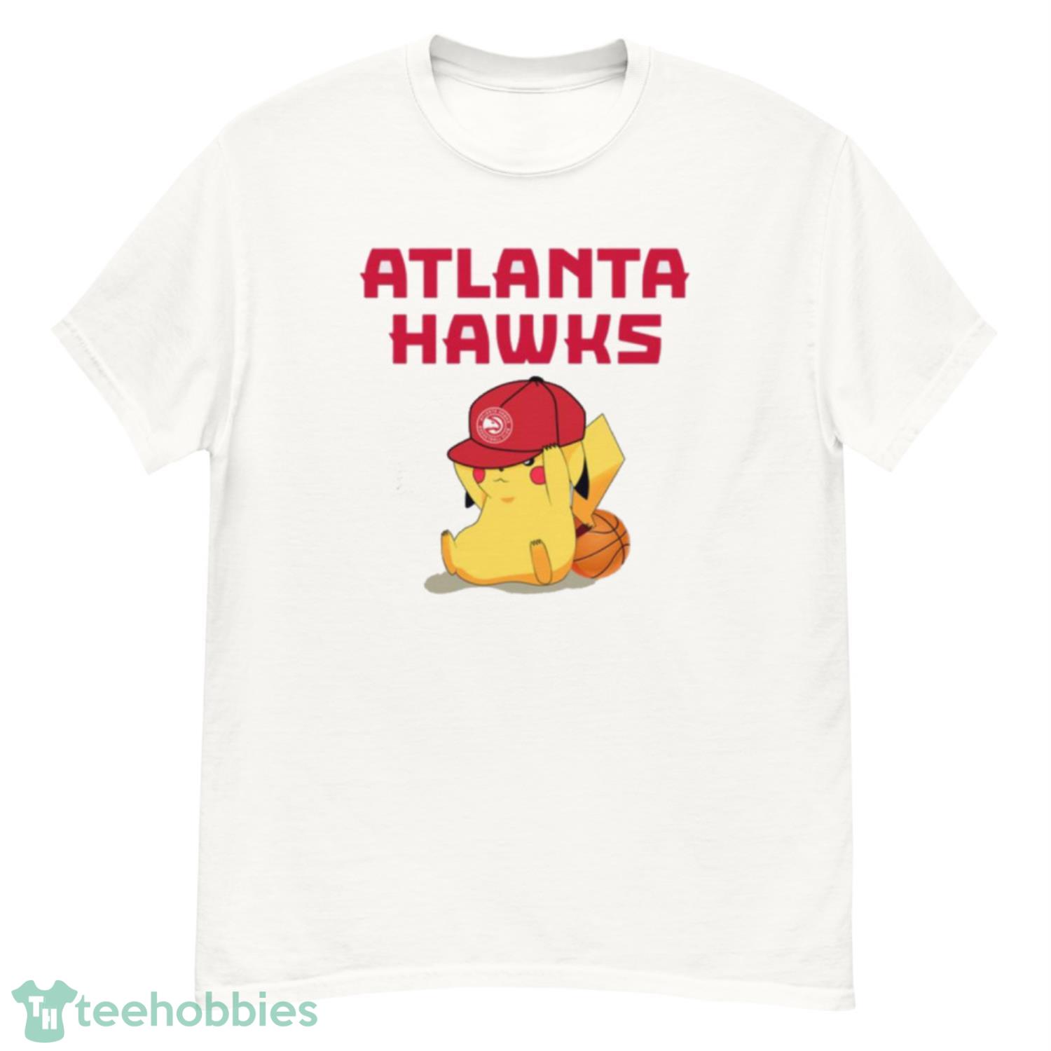 NBA Pikachu Basketball Sports Atlanta Hawks T Shirt Product Photo 1