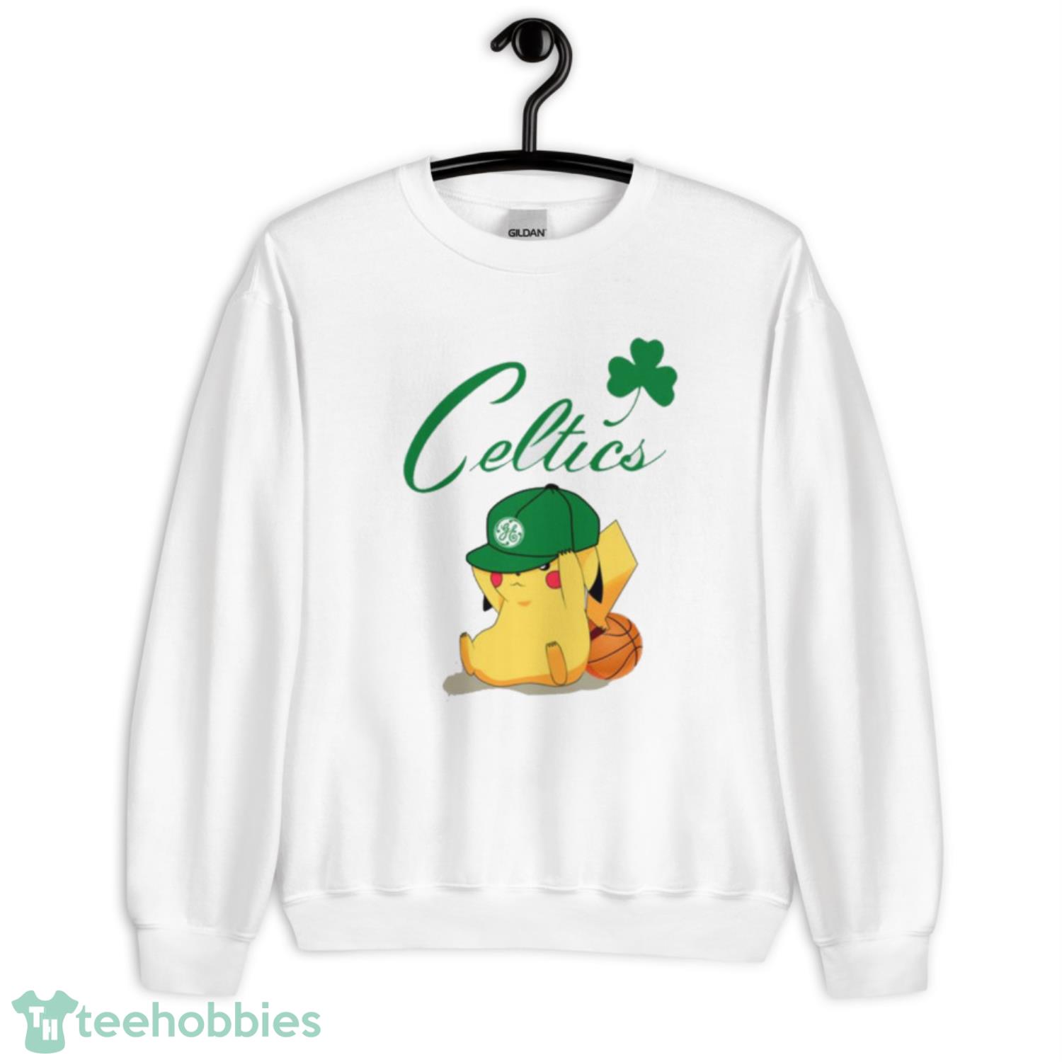 NBA Pikachu Basketball Sports Boston Celtics T Shirt Product Photo 3