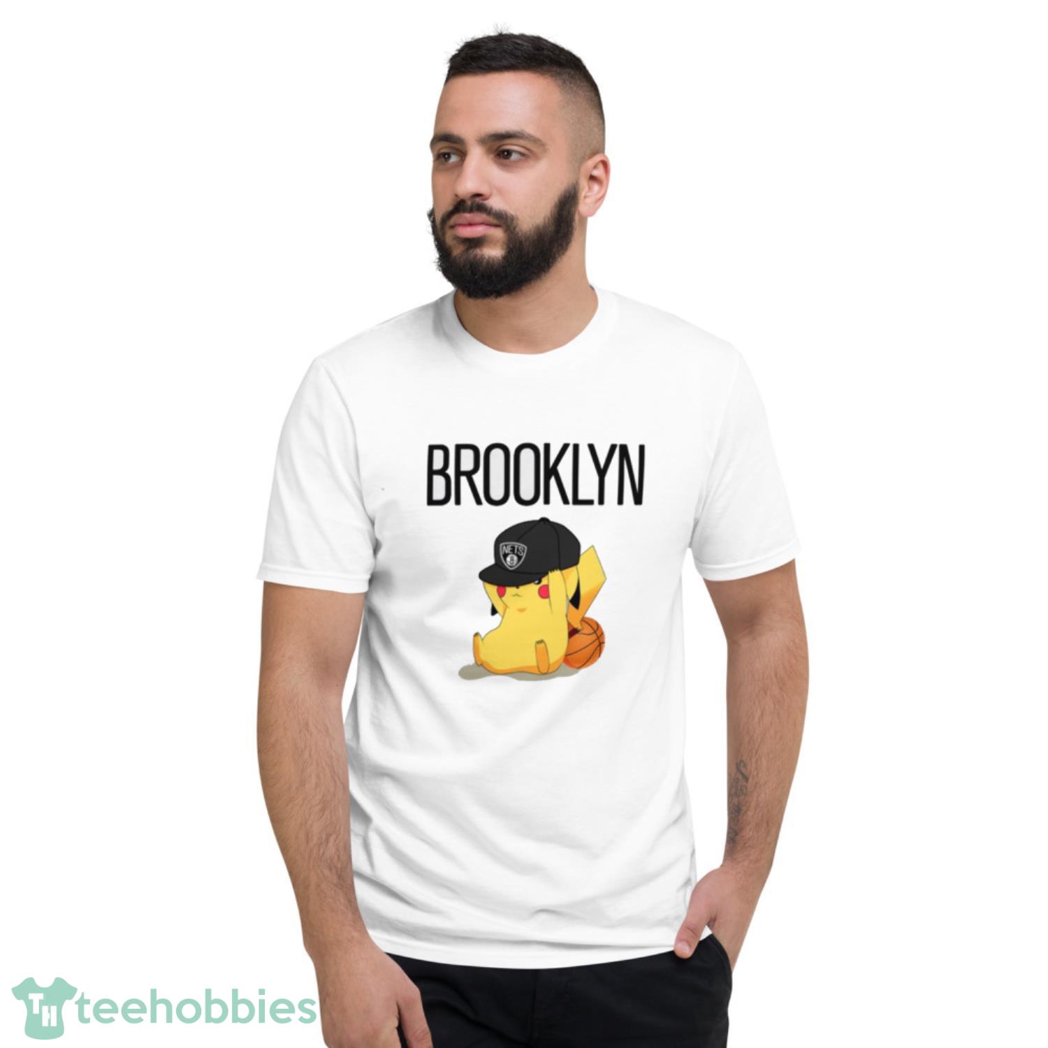 NBA Pikachu Basketball Sports Brooklyn Nets T Shirt Product Photo 2