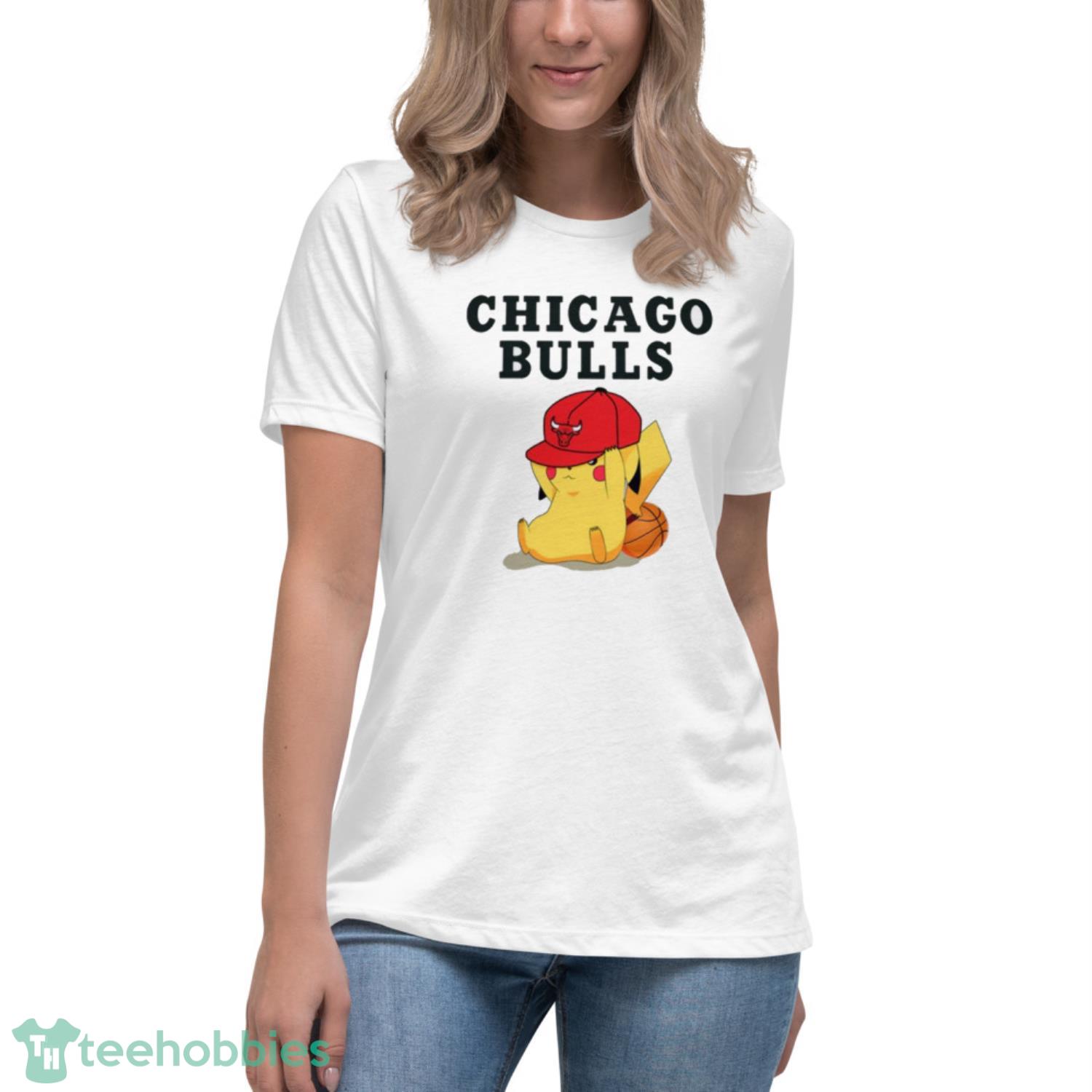 NBA Pikachu Basketball Sports Chicago Bulls T Shirt Product Photo 5