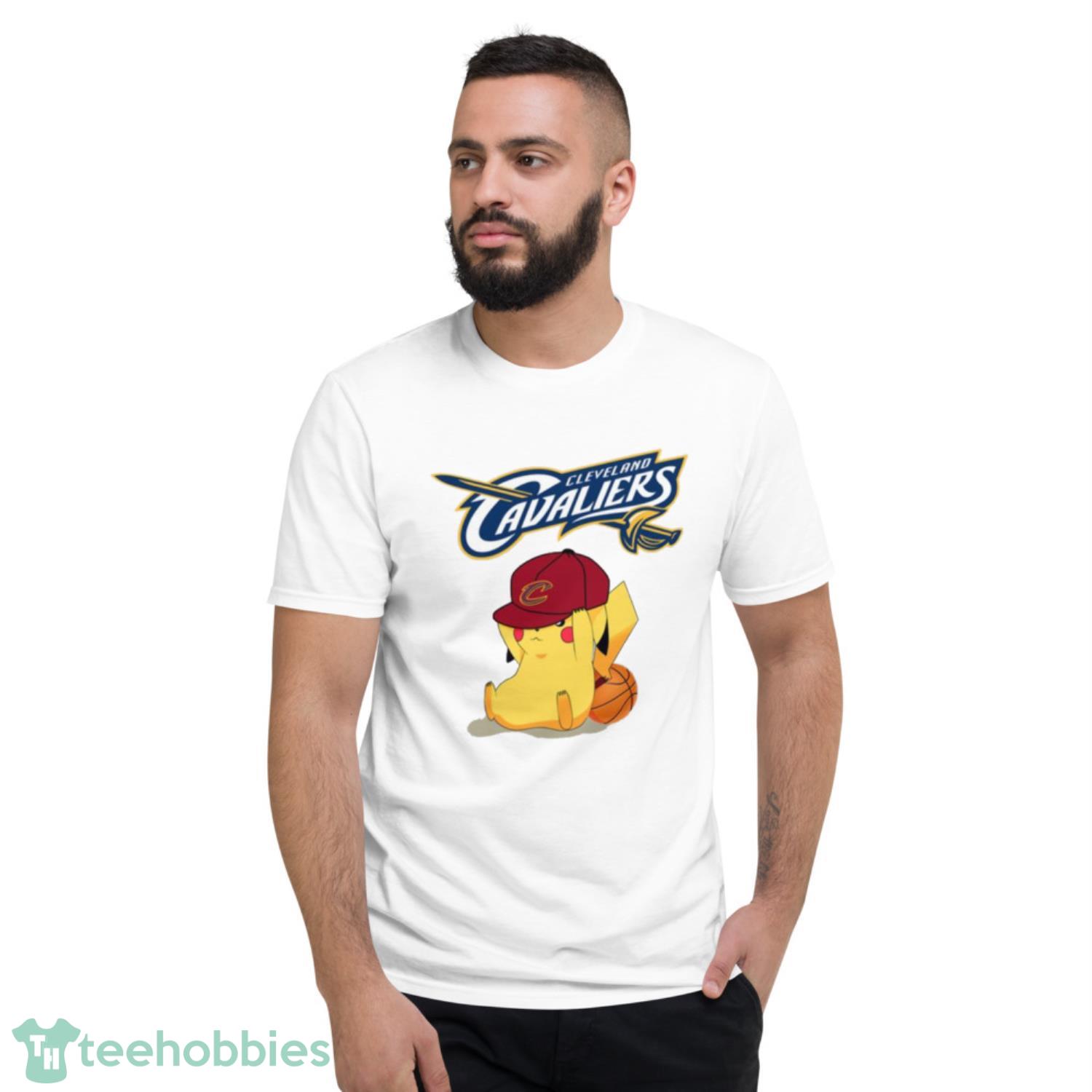 NBA Pikachu Basketball Sports Cleveland Cavaliers T Shirt Product Photo 2