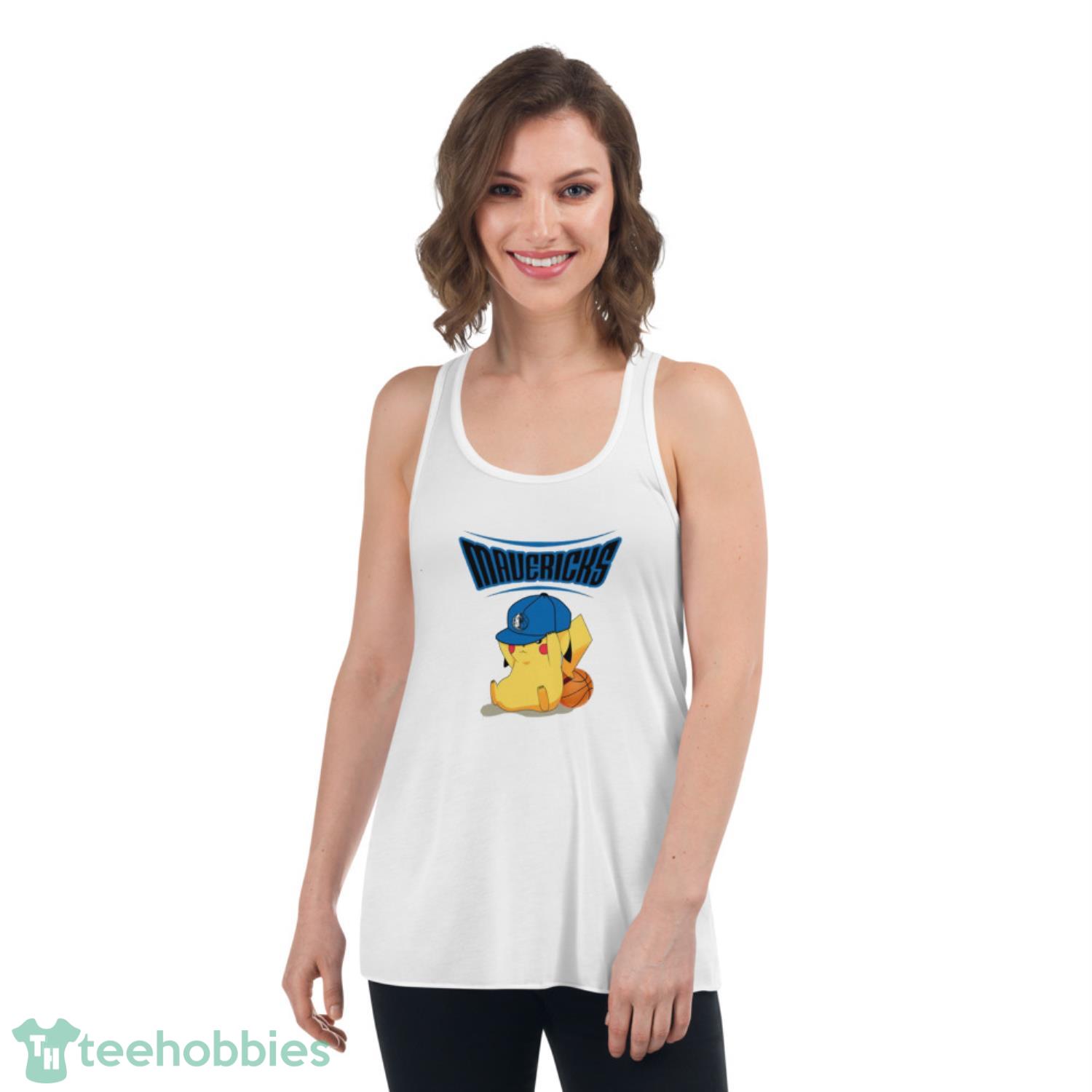 NBA Pikachu Basketball Sports Dallas Mavericks T Shirt Product Photo 4