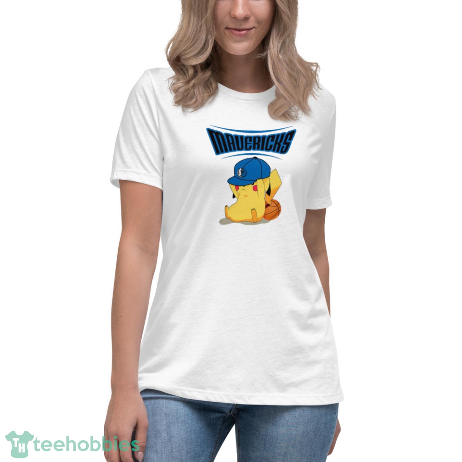 NBA Pikachu Basketball Sports Dallas Mavericks T Shirt Product Photo 5