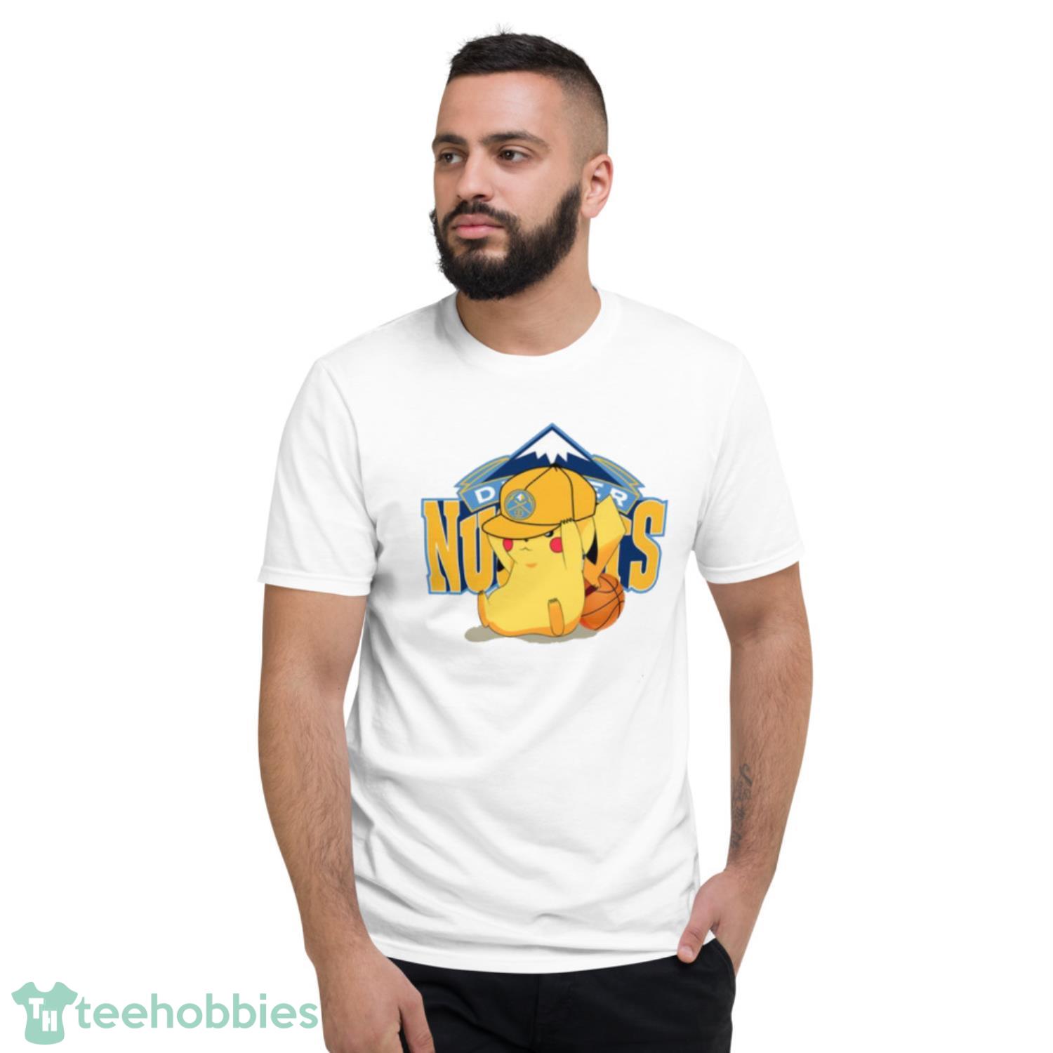 NBA Pikachu Basketball Sports Denver Nuggets T Shirt Product Photo 2