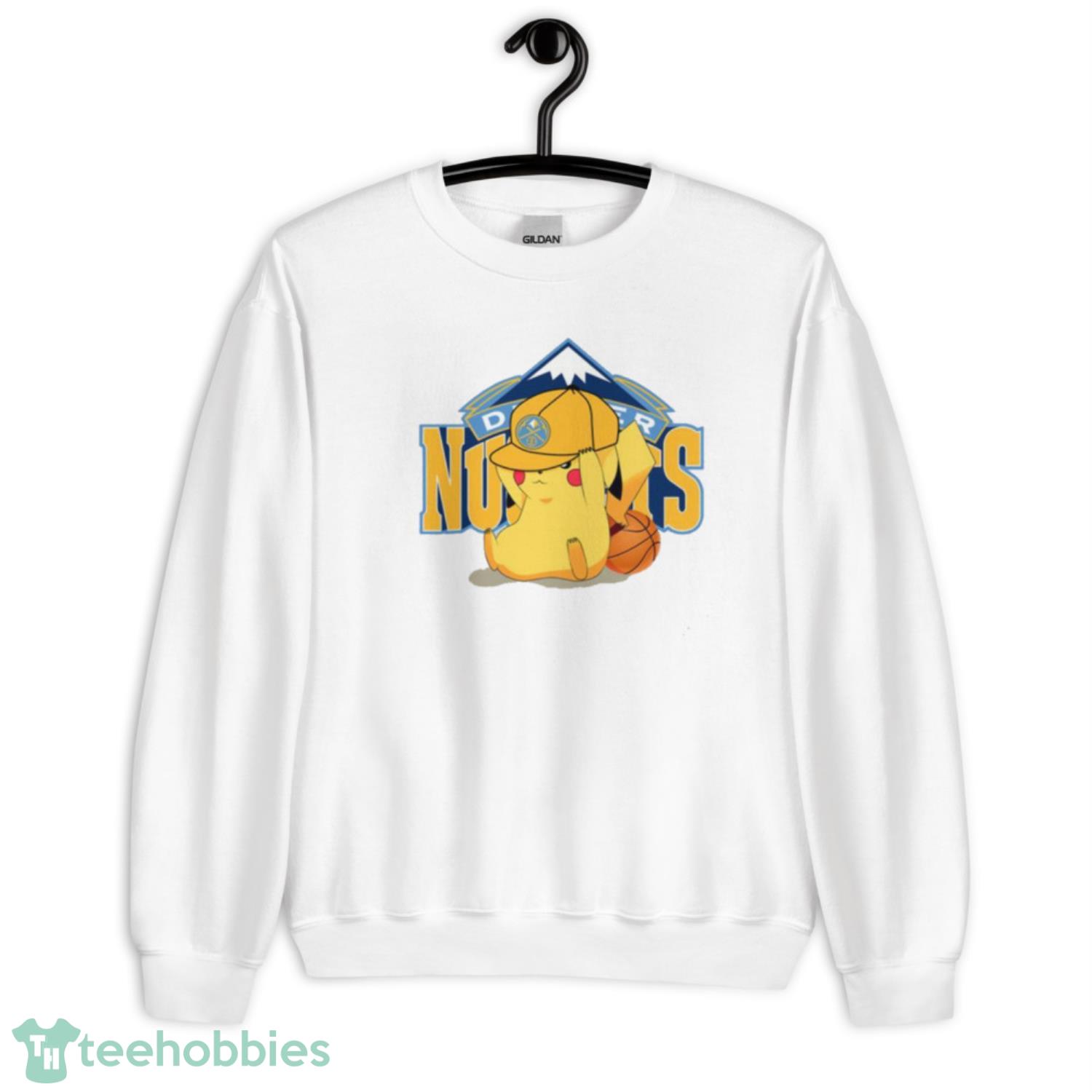 NBA Pikachu Basketball Sports Denver Nuggets T Shirt Product Photo 3