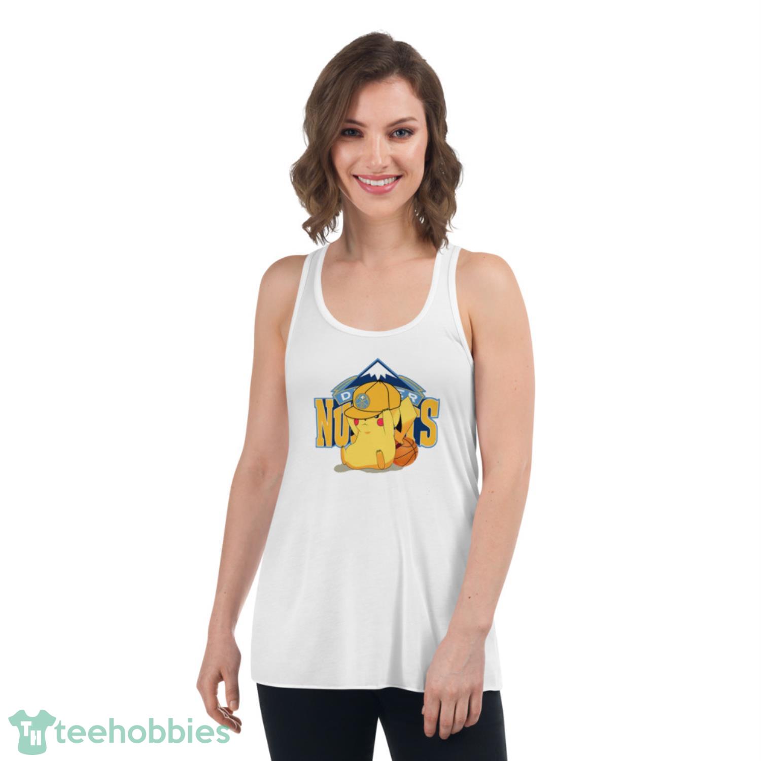 NBA Pikachu Basketball Sports Denver Nuggets T Shirt Product Photo 4
