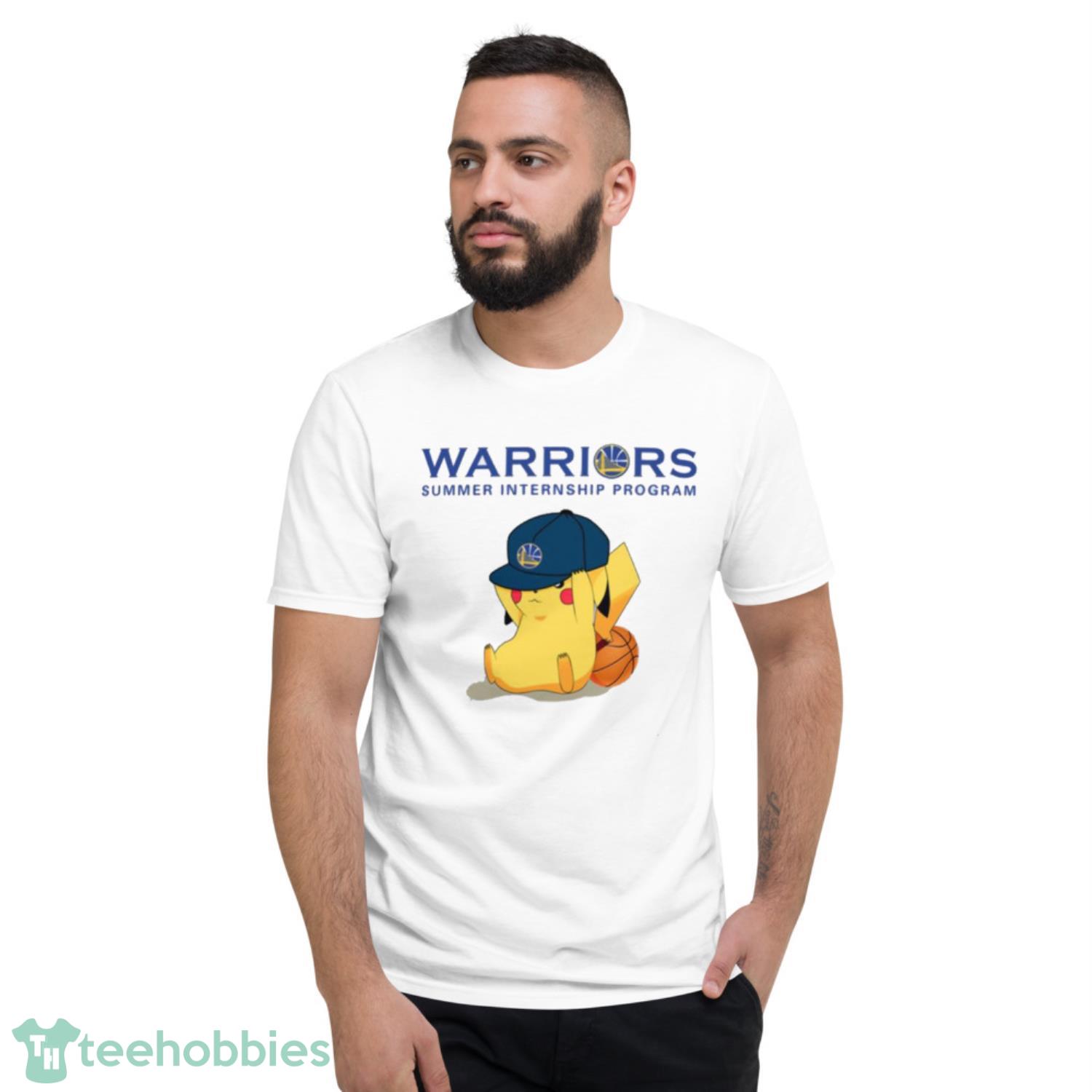 NBA Pikachu Basketball Sports Golden State Warriors T Shirt Product Photo 2