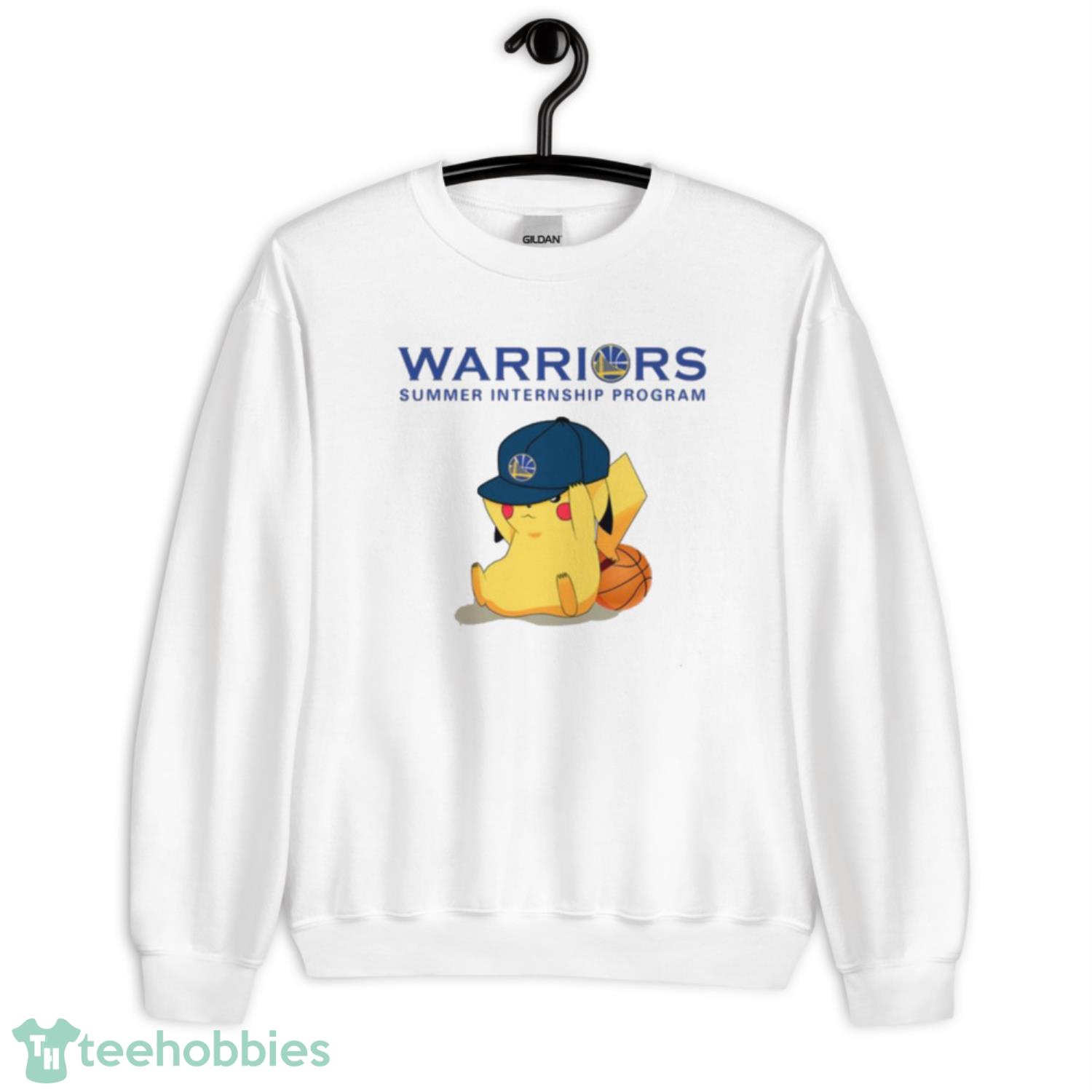 NBA Pikachu Basketball Sports Golden State Warriors T Shirt Product Photo 3
