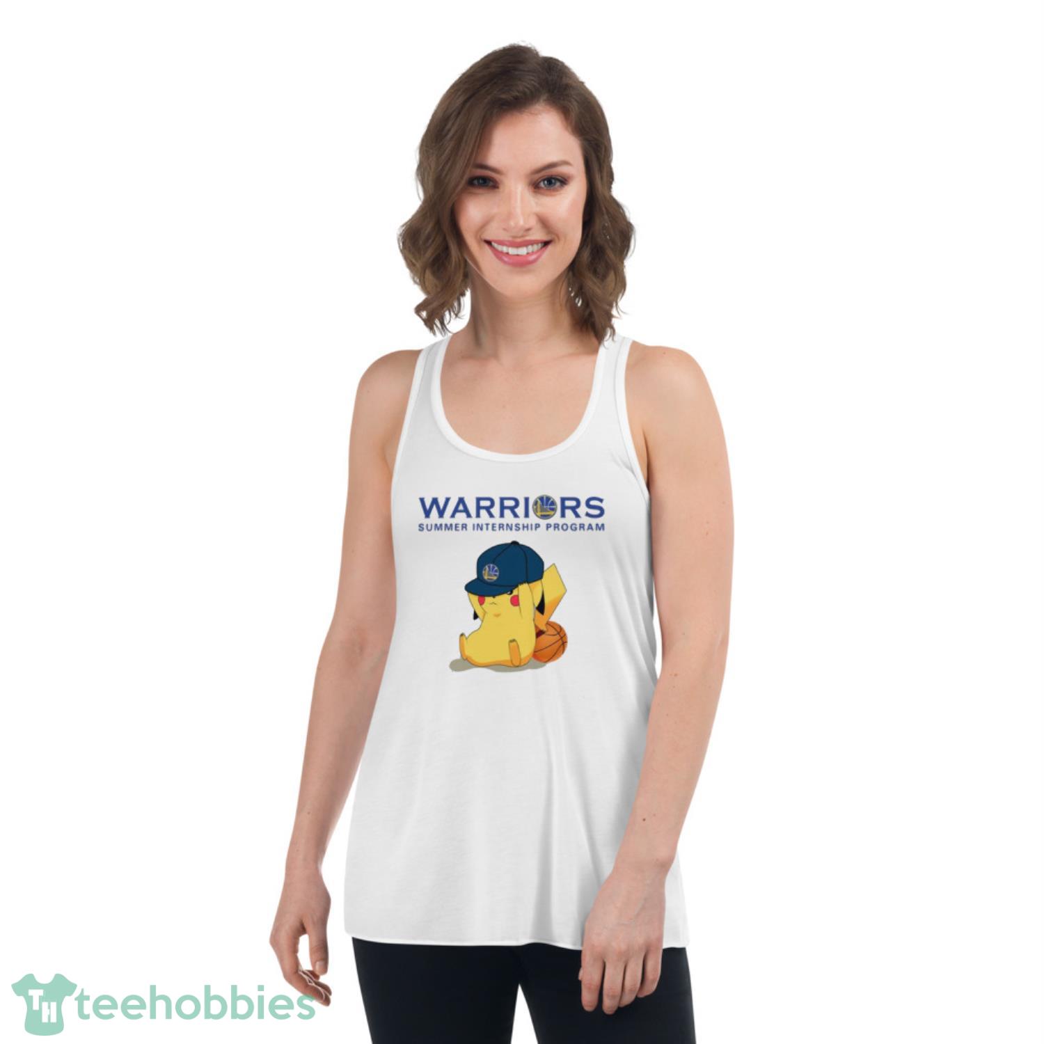 NBA Pikachu Basketball Sports Golden State Warriors T Shirt Product Photo 4