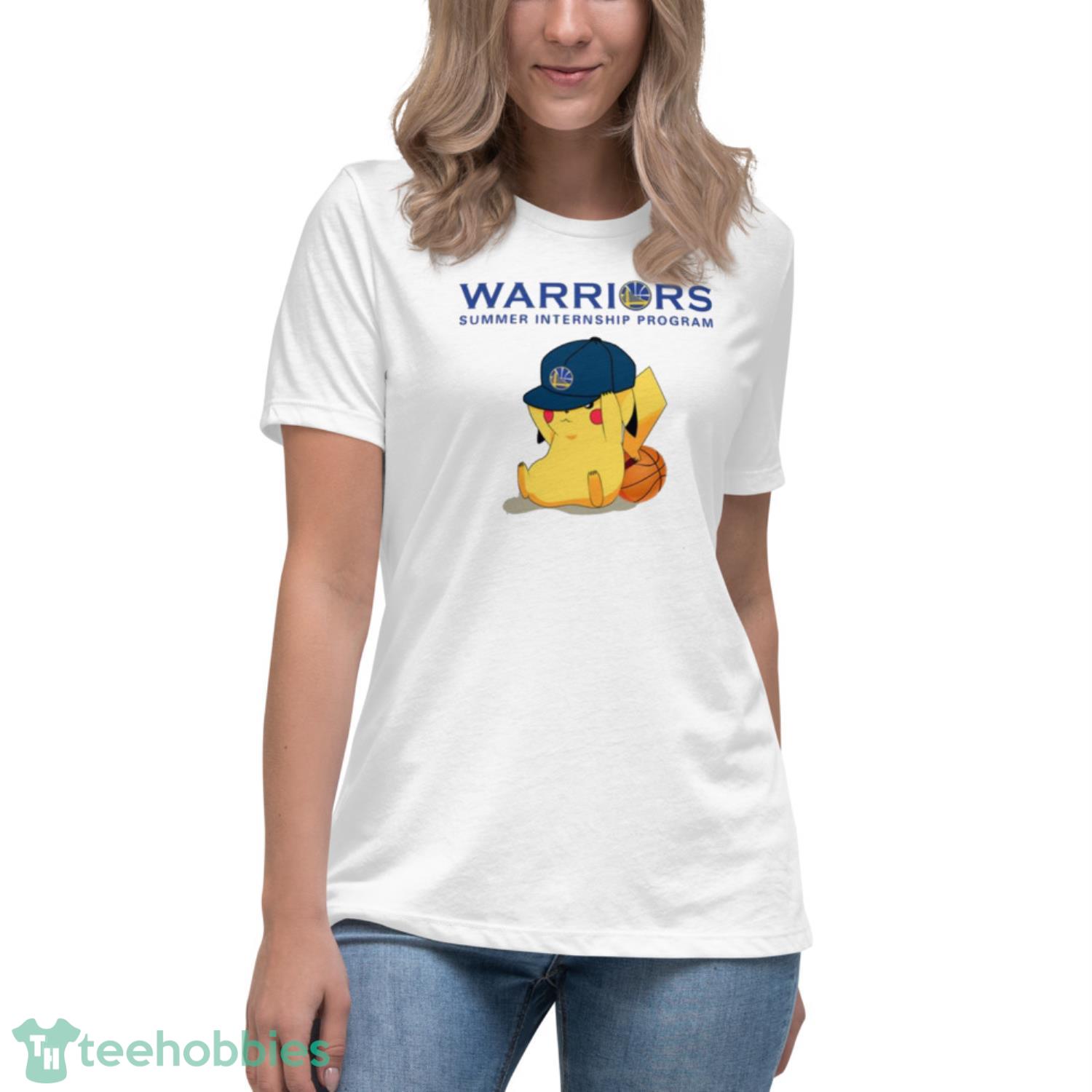 NBA Pikachu Basketball Sports Golden State Warriors T Shirt Product Photo 5