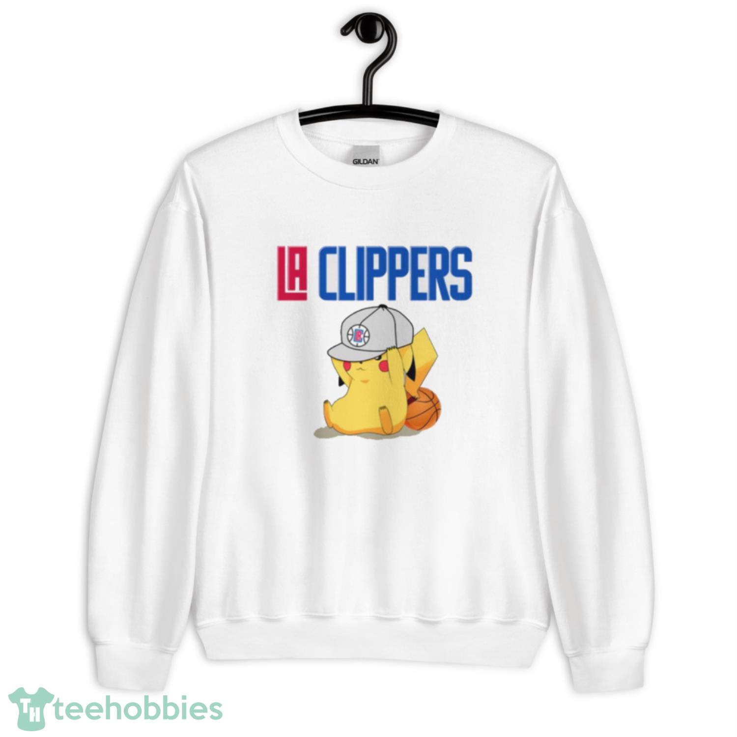 NBA Pikachu Basketball Sports Los Angeles Clippers T Shirt Product Photo 3