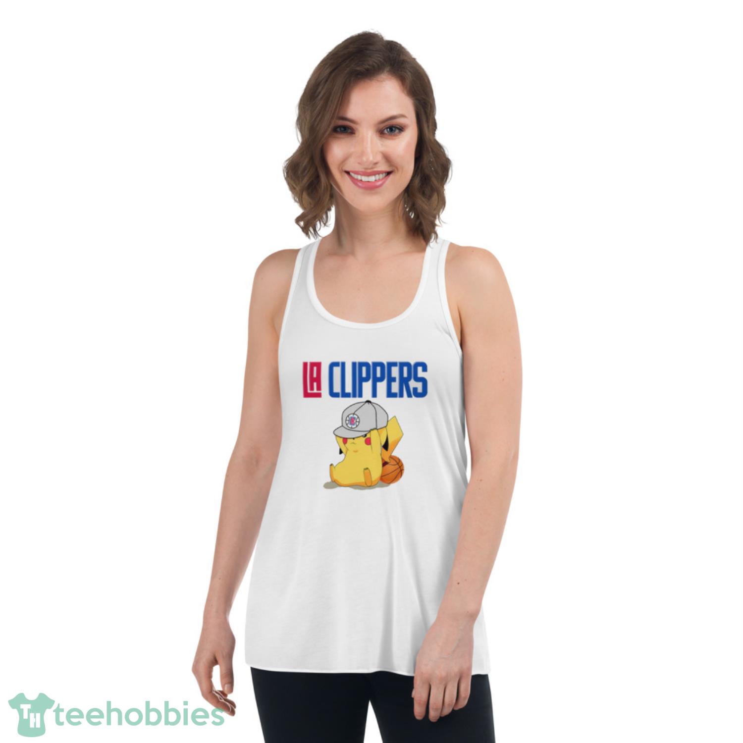 NBA Pikachu Basketball Sports Los Angeles Clippers T Shirt Product Photo 4