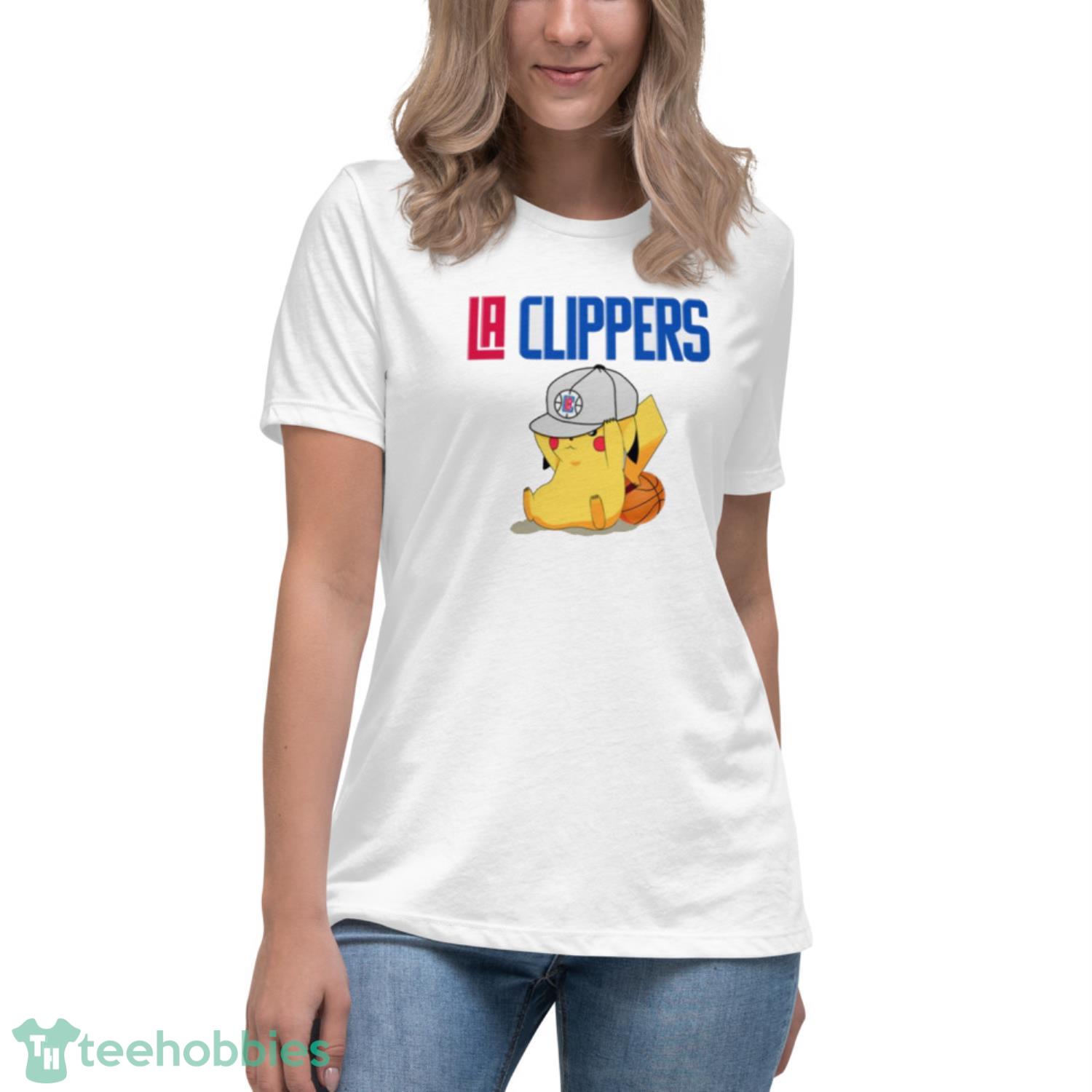 NBA Pikachu Basketball Sports Los Angeles Clippers T Shirt Product Photo 5