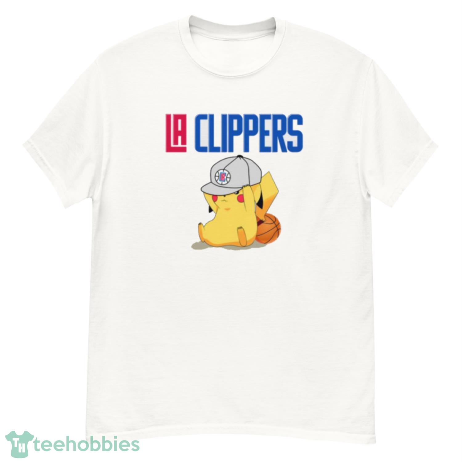 NBA Pikachu Basketball Sports Los Angeles Clippers T Shirt Product Photo 1