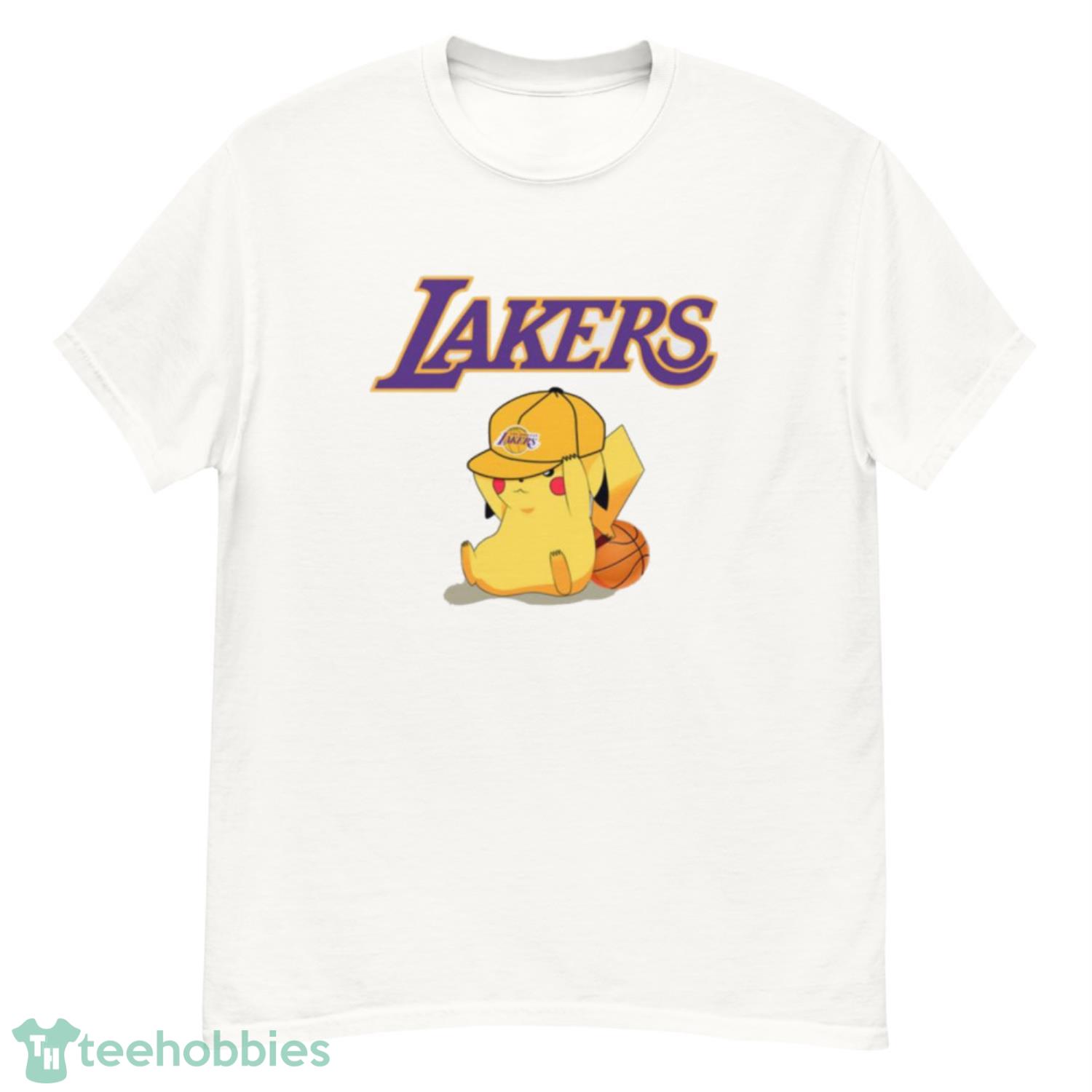 NBA Pikachu Basketball Sports Los Angeles Lakers T Shirt Product Photo 1
