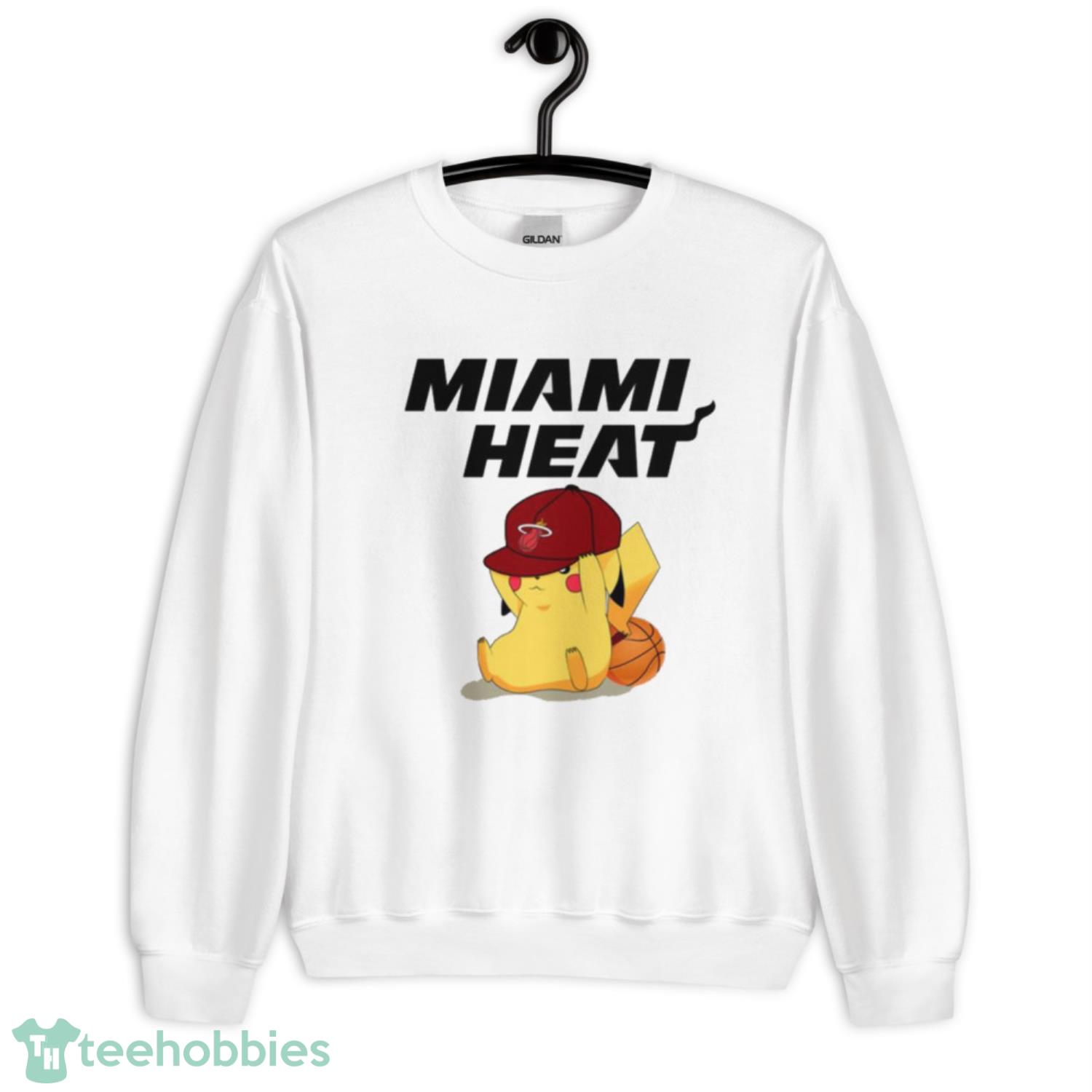 NBA Pikachu Basketball Sports Miami Heat T Shirt Product Photo 3
