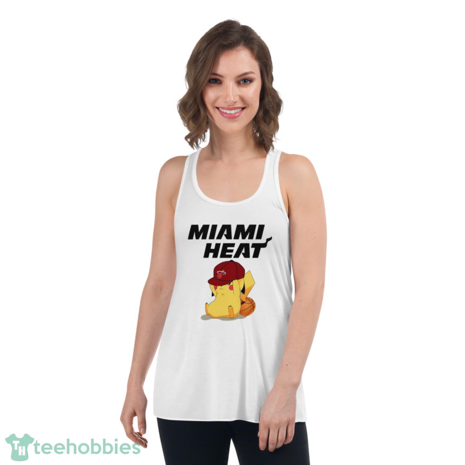 NBA Pikachu Basketball Sports Miami Heat T Shirt Product Photo 4