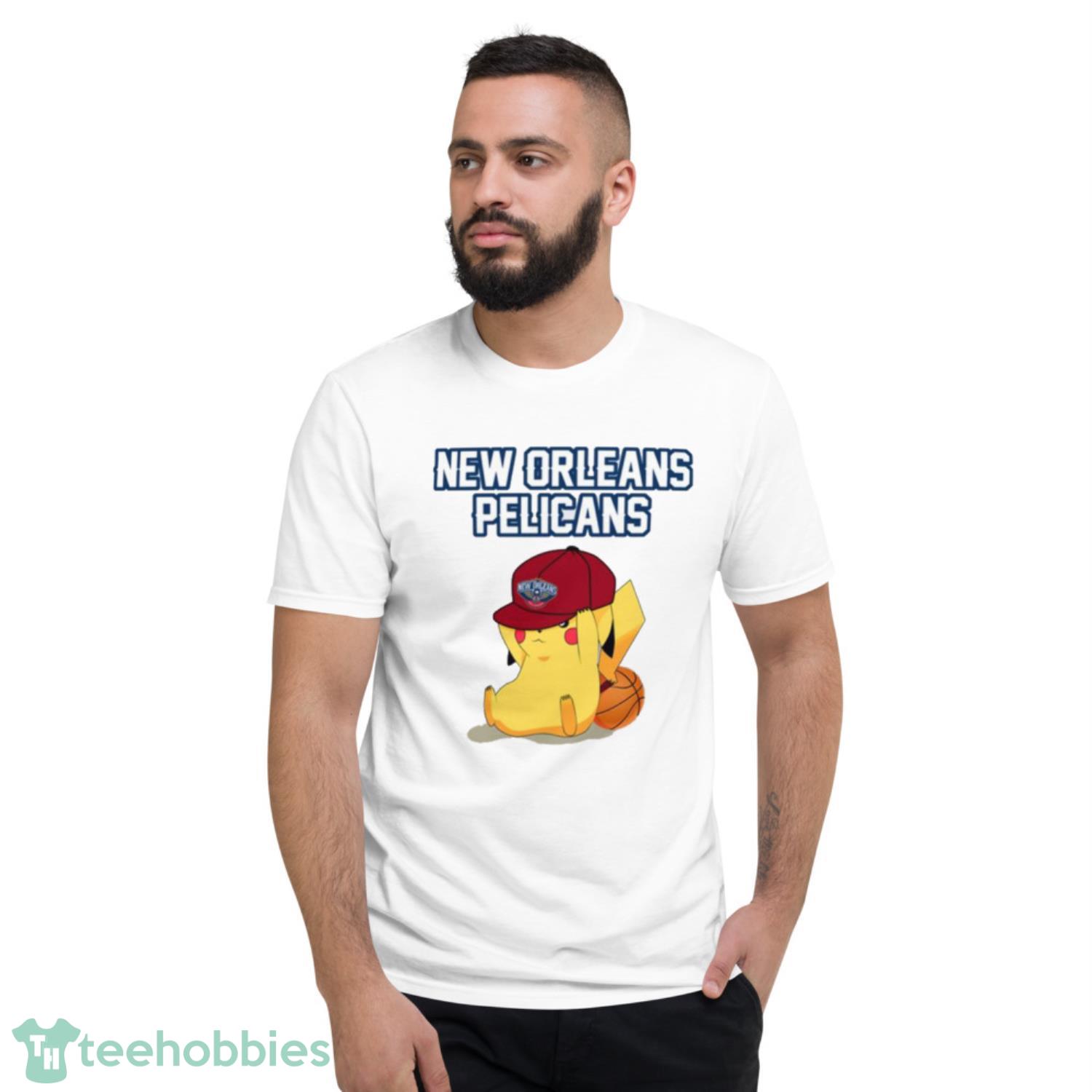 NBA Pikachu Basketball Sports New Orleans Pelicans T Shirt Product Photo 2