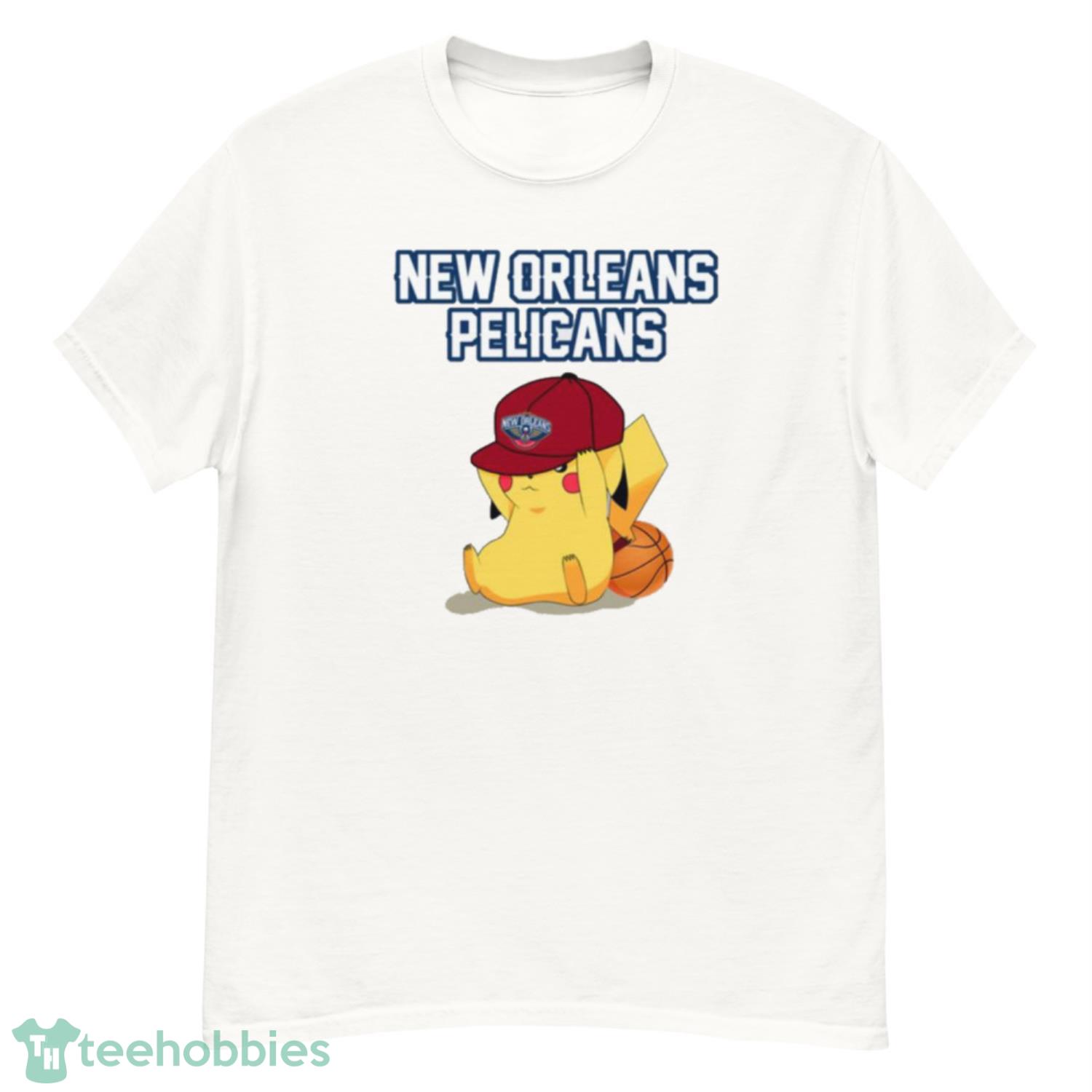 NBA Pikachu Basketball Sports New Orleans Pelicans T Shirt Product Photo 1