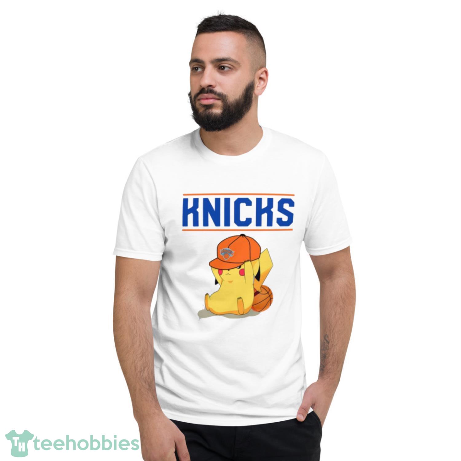 NBA Pikachu Basketball Sports New York Knicks T Shirt Product Photo 2