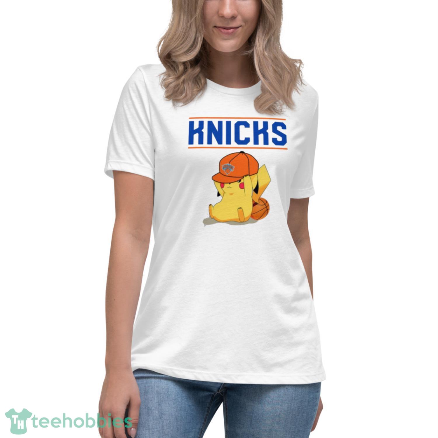 NBA Pikachu Basketball Sports New York Knicks T Shirt Product Photo 5