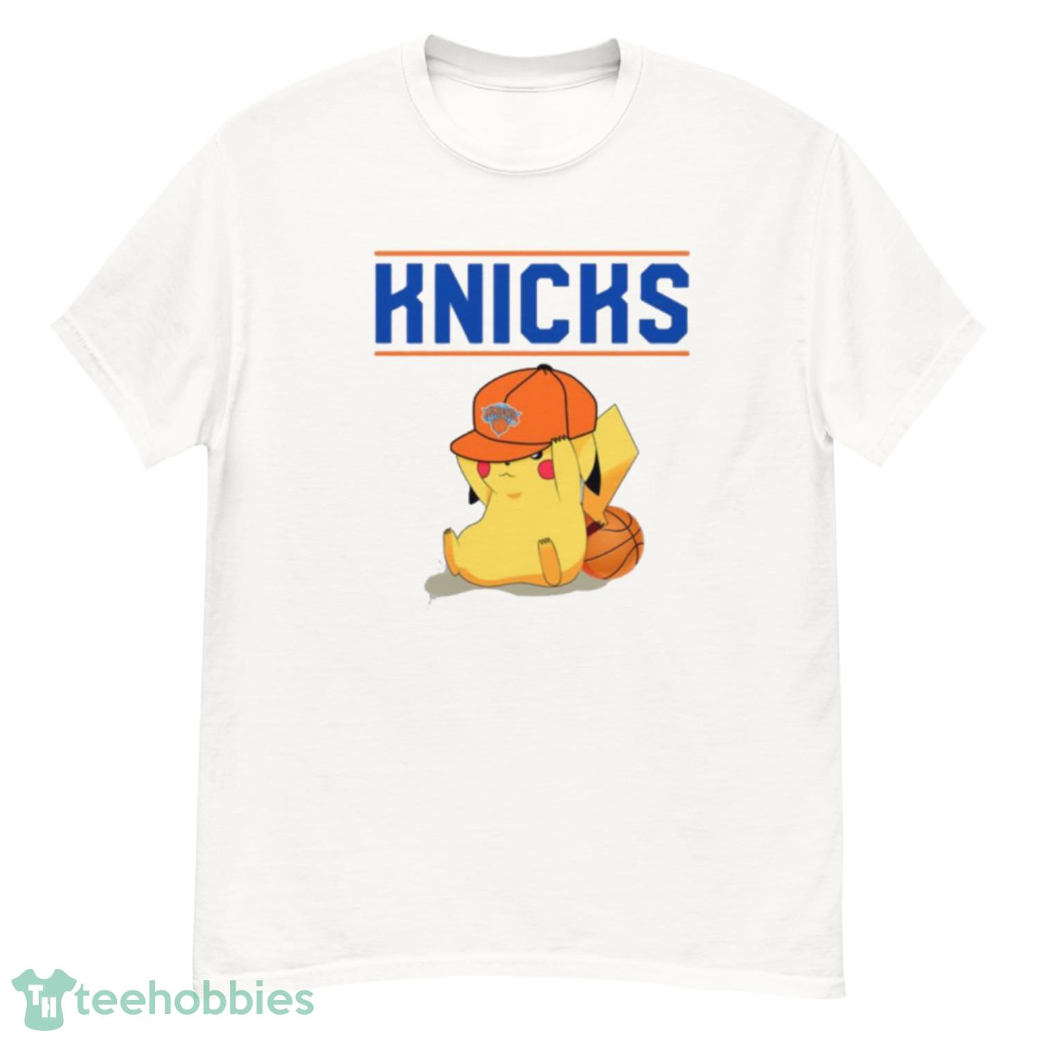 NBA Pikachu Basketball Sports New York Knicks T Shirt Product Photo 1