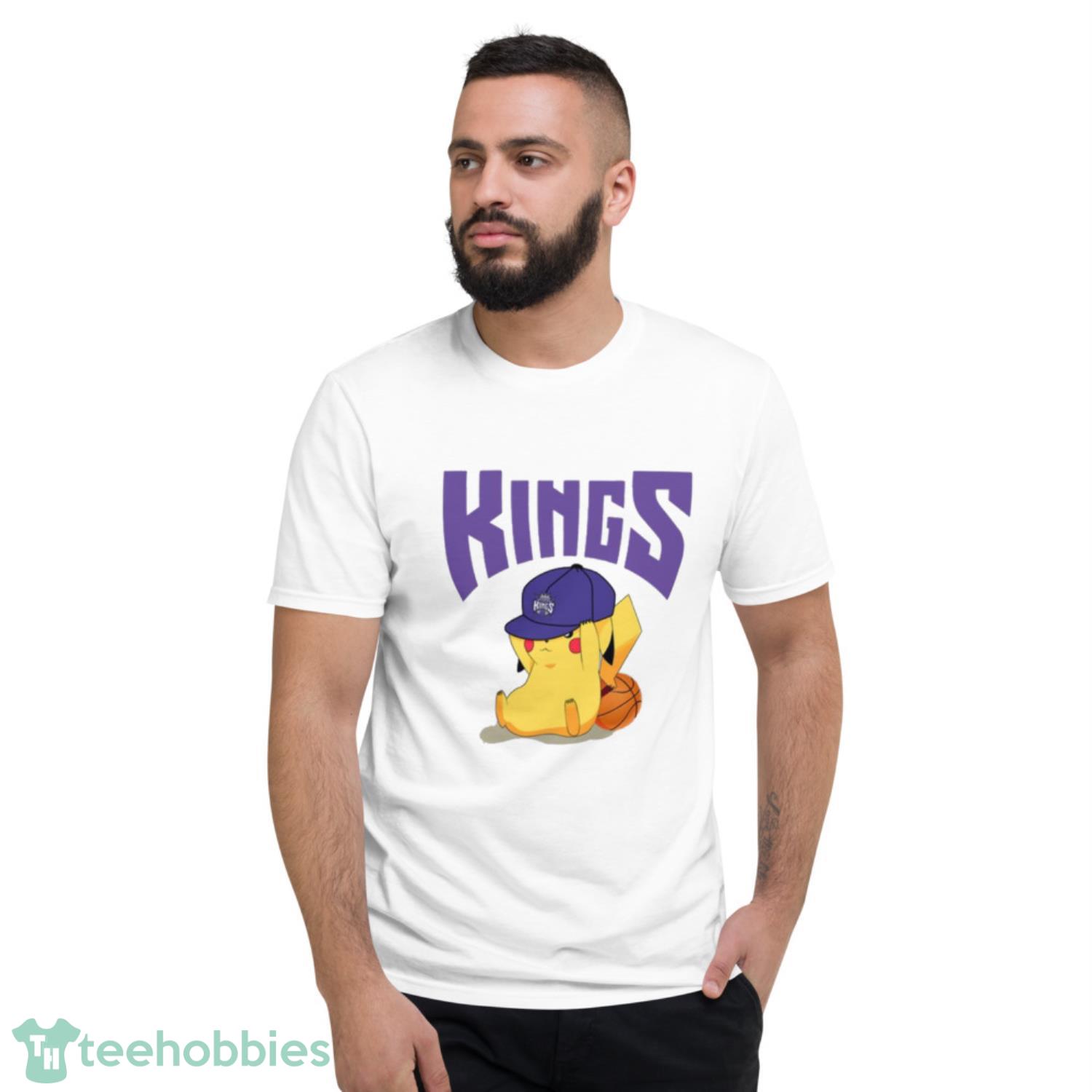 NBA Pikachu Basketball Sports Sacramento Kings T Shirt Product Photo 2