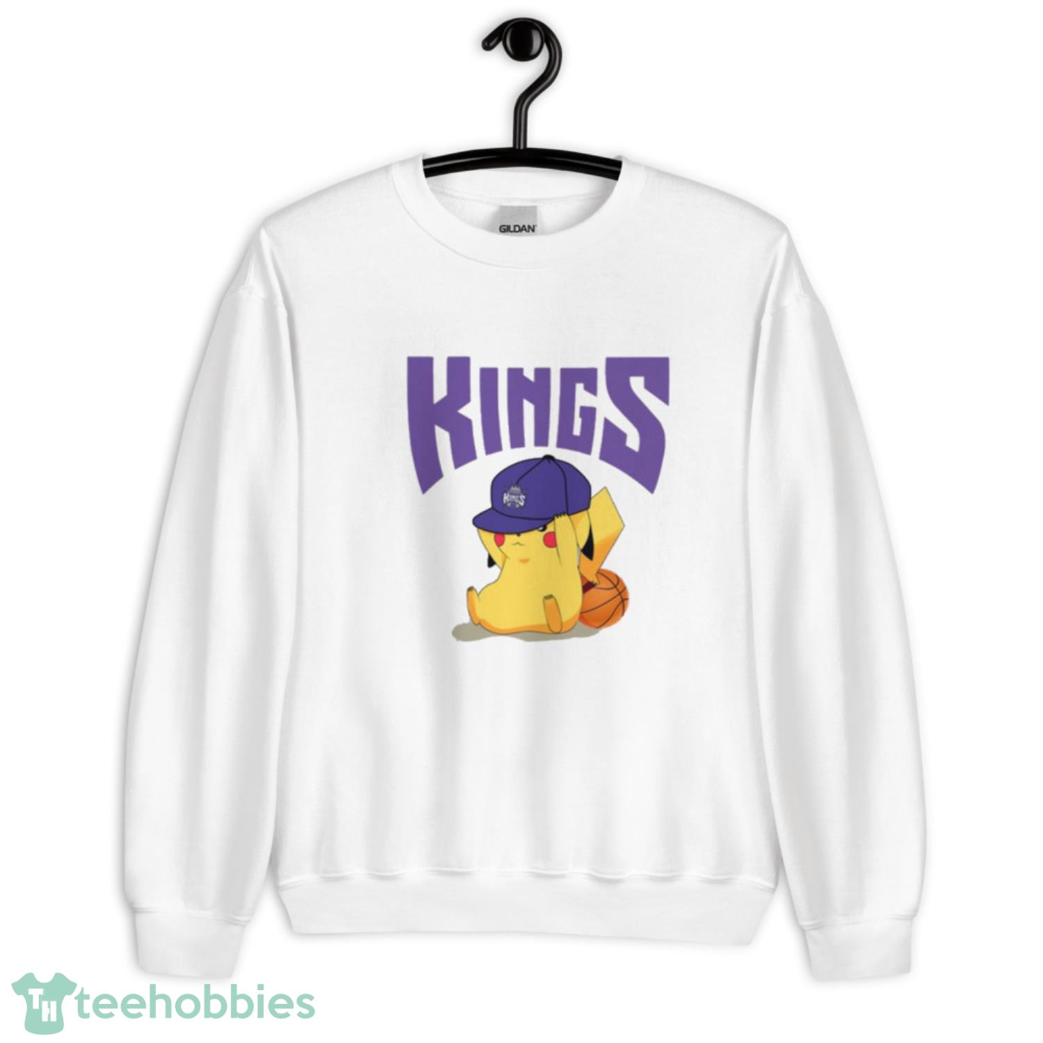 NBA Pikachu Basketball Sports Sacramento Kings T Shirt Product Photo 3