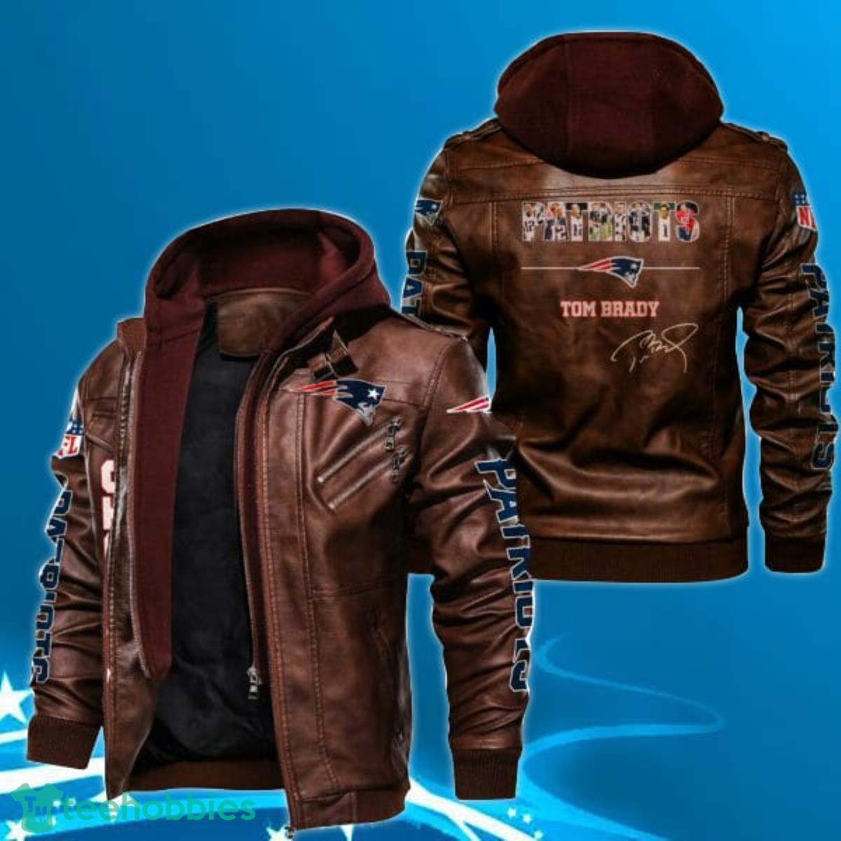 New England Patriots Leather Jacket 3D Print Product Photo 1