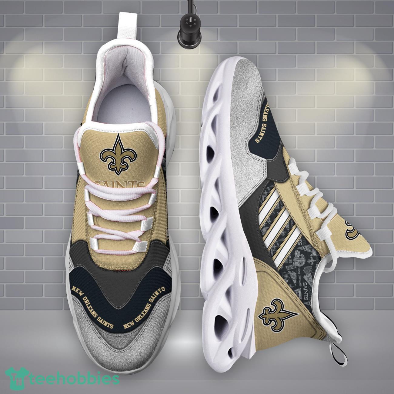 New Orleans Saints NFL Logo Sport Team Max Soul Shoes Clunky Running Sneakers Product Photo 1