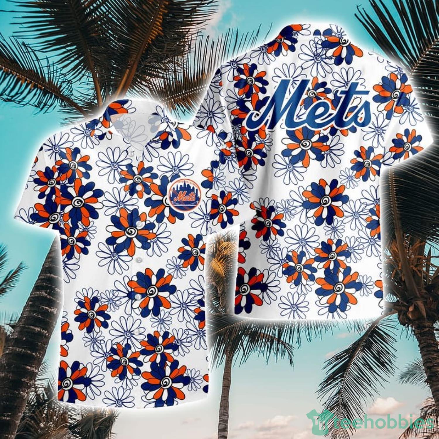 New York Mets Flower Pattern Aloha Hawaii Shirt Summer Holiday Gift - Stocktee New York Mets Flower Pattern Limited Edition Hawaii Shirt Summer Collection Size S-5XL NEW042650
