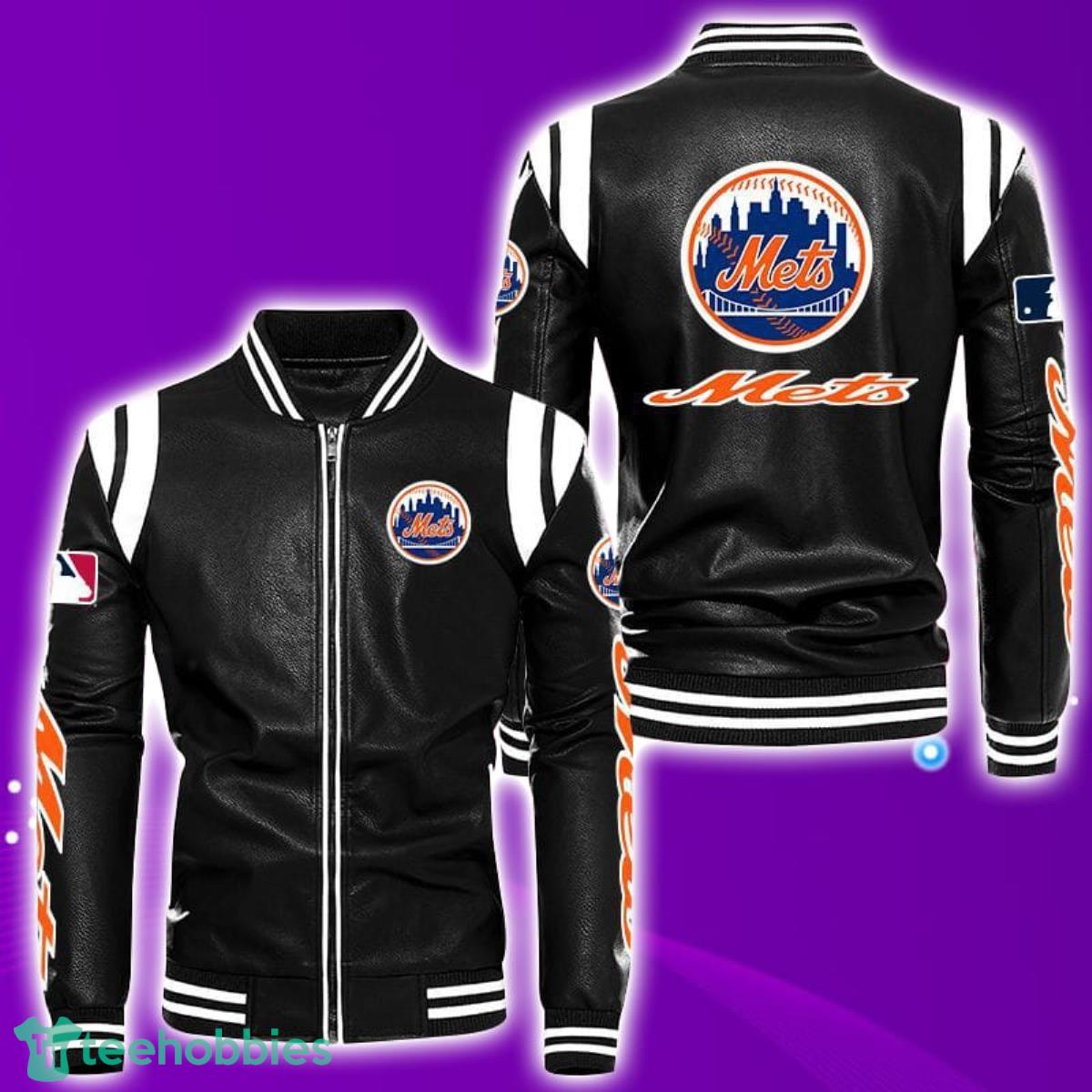 Men's Mets NY Bomber Black Jacket