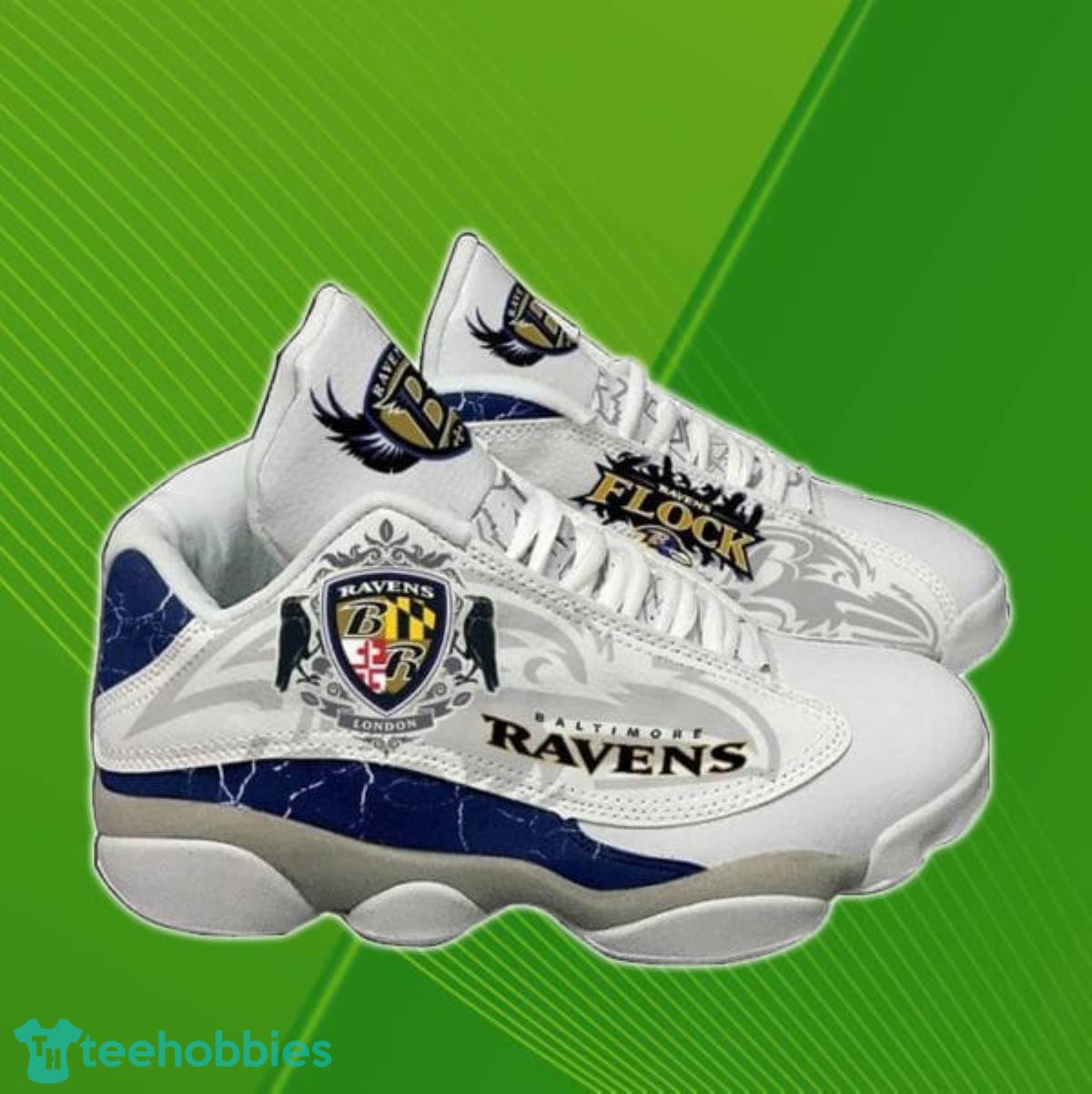 NFL Baltimore Ravens Air Jordan 13 Shoes Men Women Style Gift Product Photo 1