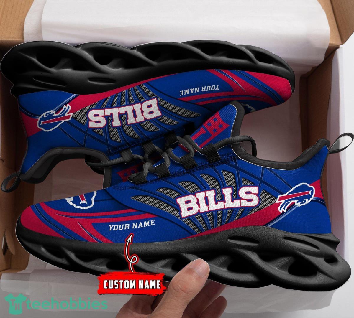 Buffalo Bills Chunky Shoes NFL Football Team Custom Name Max Soul