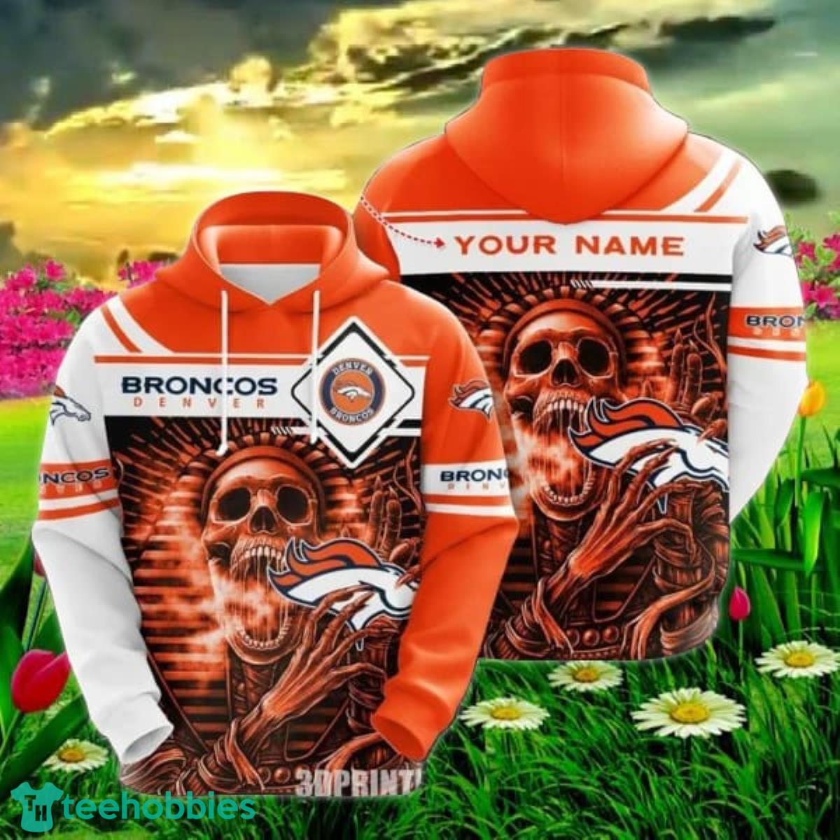 NFL Denver Broncos Custom Name 3D Hoodie For Women Men Product Photo 1