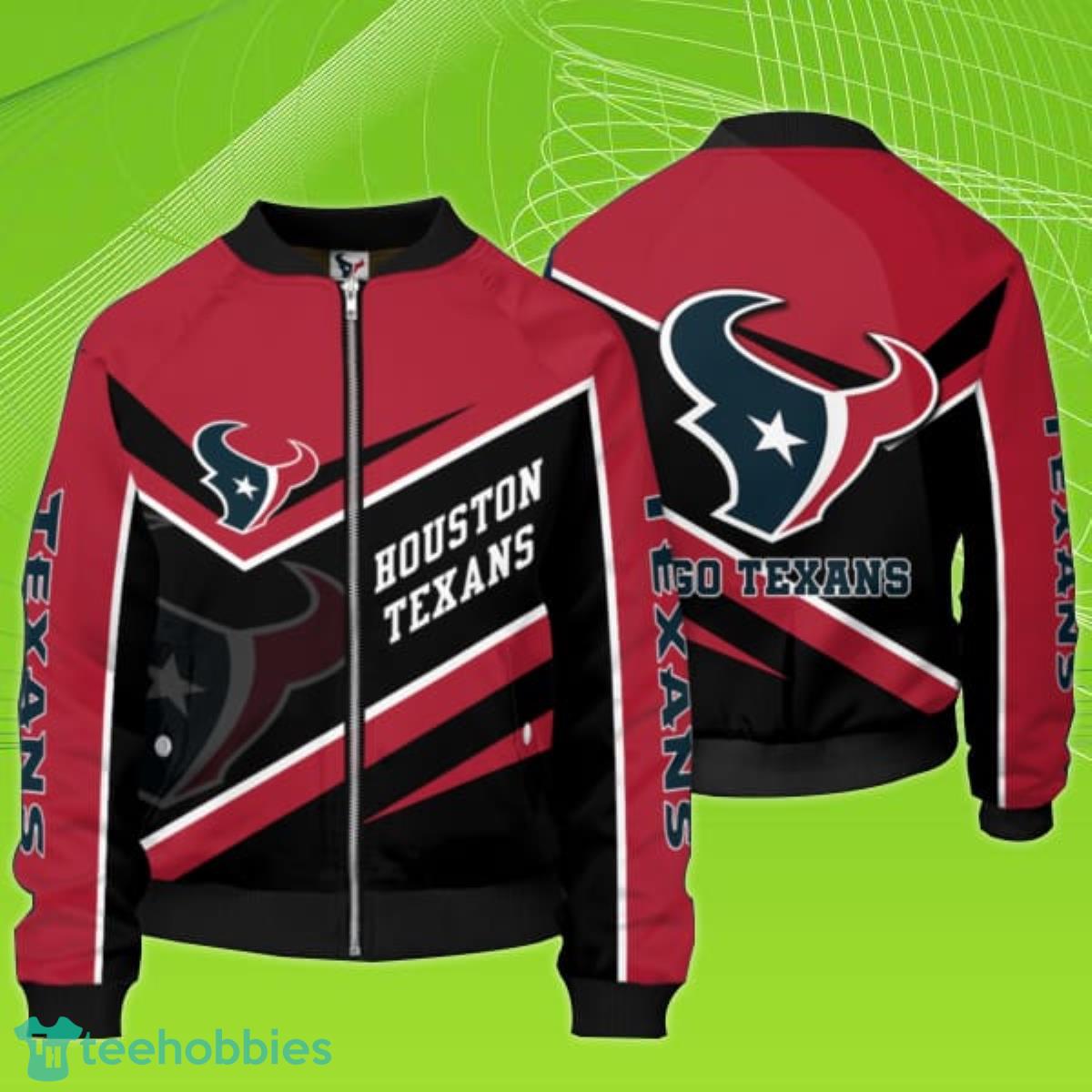 NFL Houston Texans Bomber Jacket Product Photo 1 NFL Houston Texans Bomber Jacket Product Photo 1