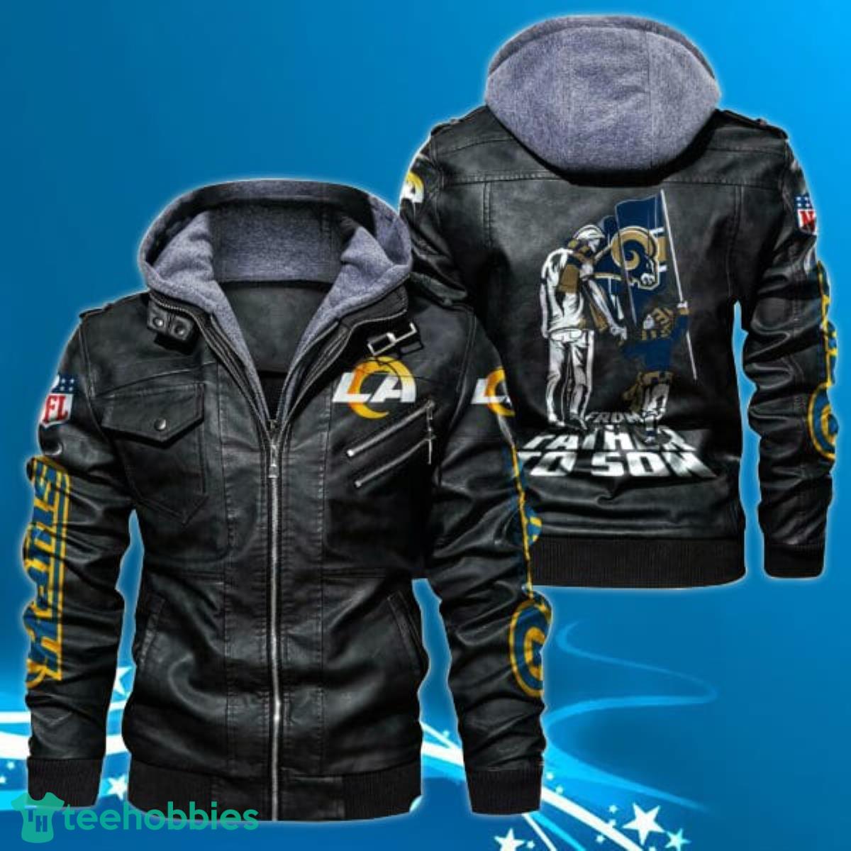 NFL Los Angeles Rams Leather Jacket For Men Best Gift Product Photo 1