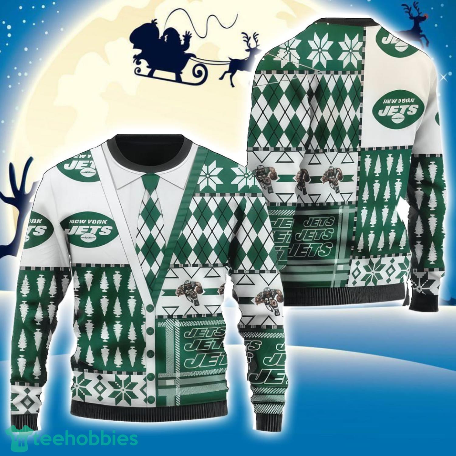 NFL New York Jets Christmas Gift Ugly Christmas Sweater Unisex Sweater Product Photo 1
