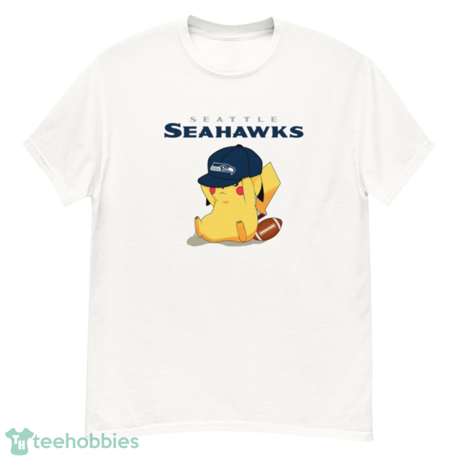 NFL Pikachu Football Seattle Seahawks T Shirt Product Photo 1