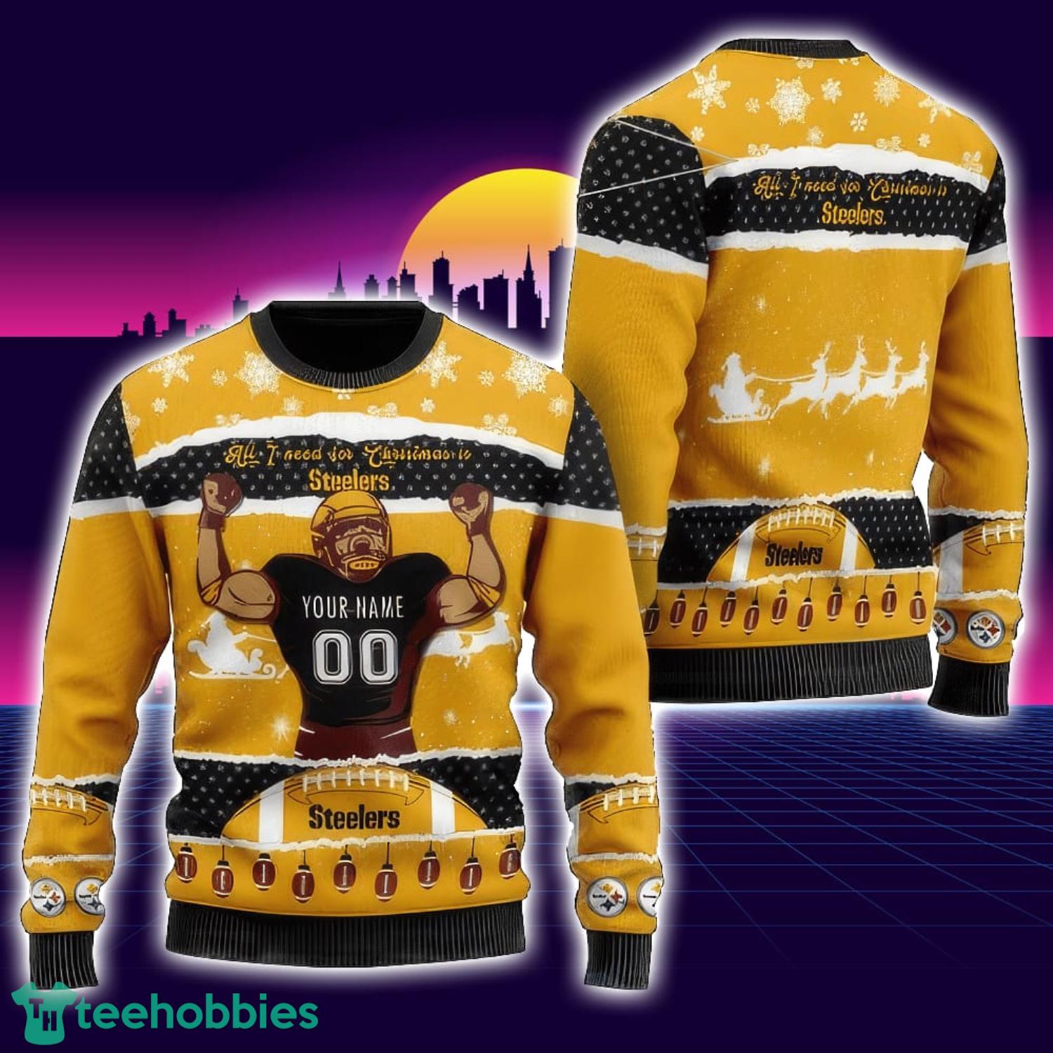 NFL Pittsburgh Steelers Custom Christmas Gift Ugly Christmas Sweater Unisex Sweater Product Photo 1