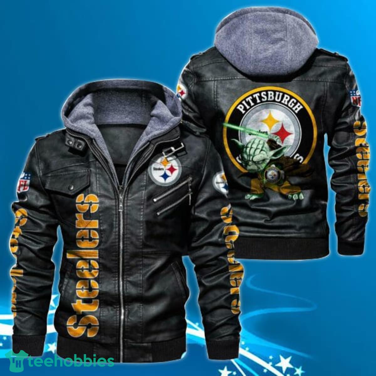 NFL Pittsburgh Steelers Leather Jacket For Men Style Gift Product Photo 1