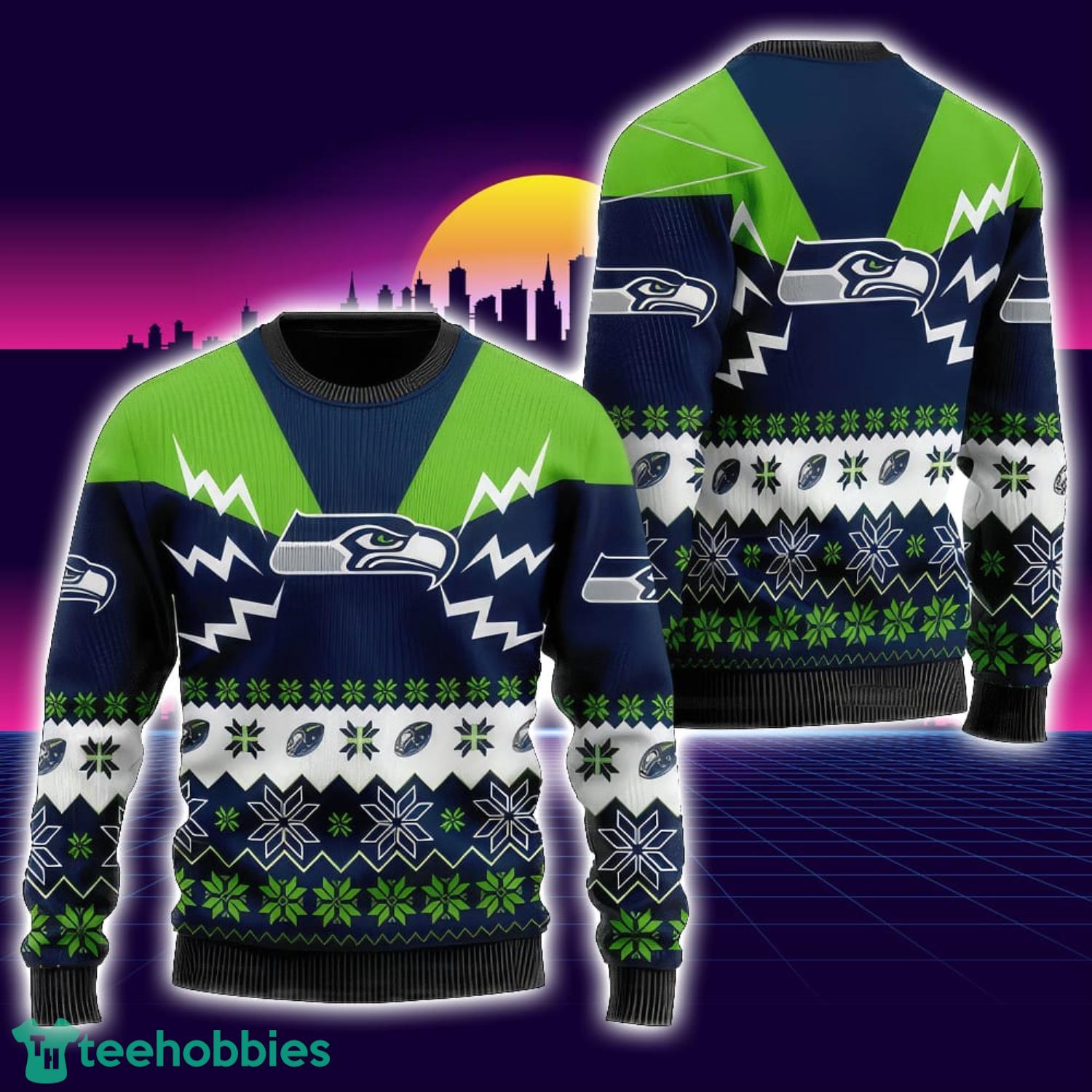 NFL Seattle Seahawks Christmas Gift Ugly Christmas Sweater Unisex Sweater Product Photo 1