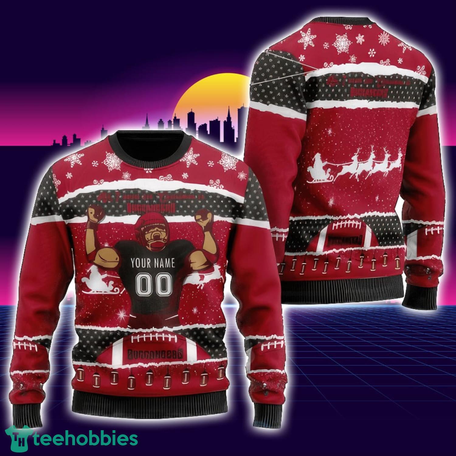NFL Tampa Bay Buccaneers Custom Christmas Gift Ugly Christmas Sweater Unisex Sweater Product Photo 1